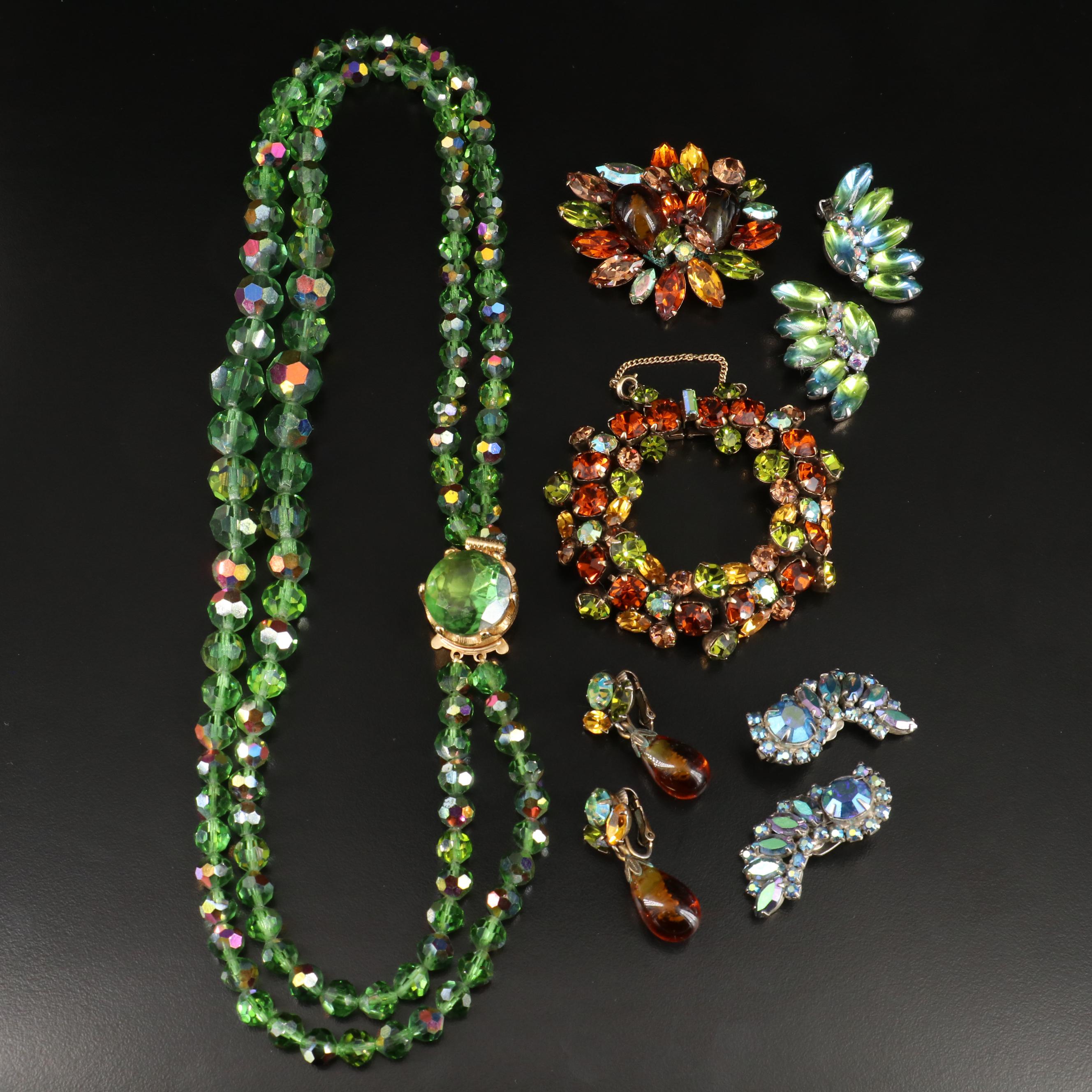 Regency Jewels Parure Featured in Vintage Jewelry Collection