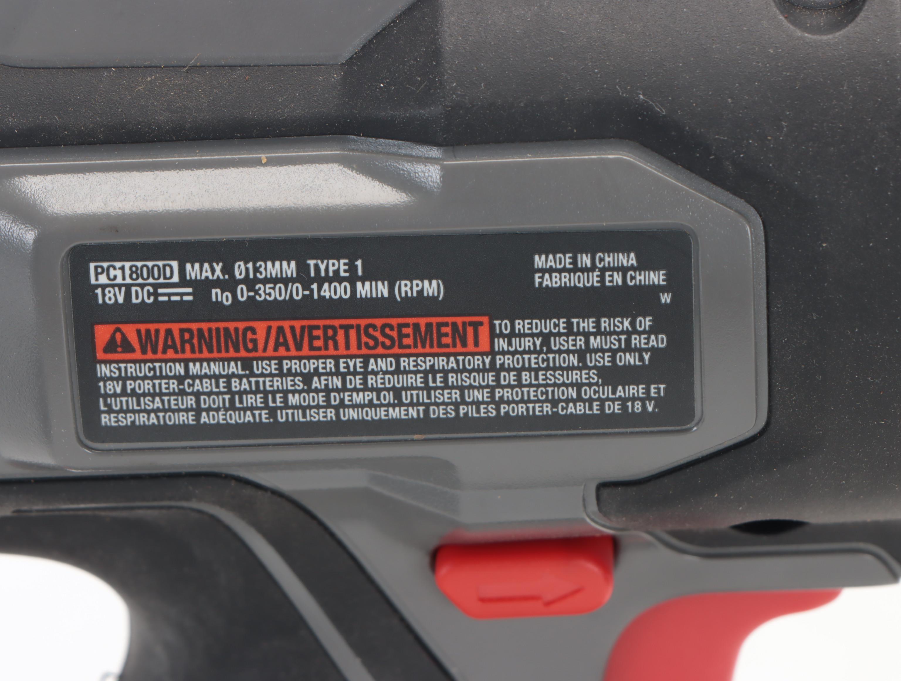 Porter Cable Cordless Power Drill with Charging Station and More