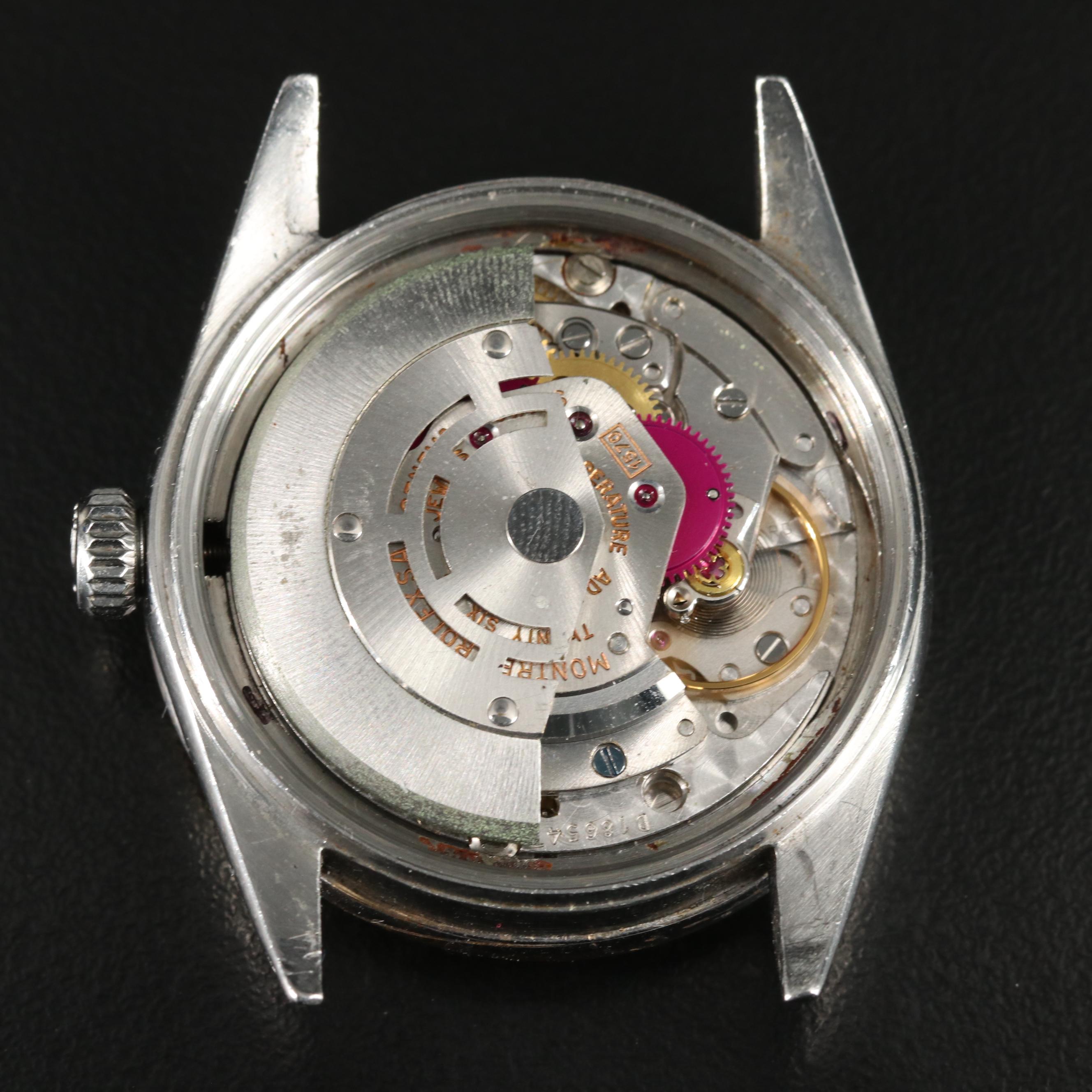 1965 Rolex Custom 1.05 CTW Diamond Dial and Bezel Datejust Watch