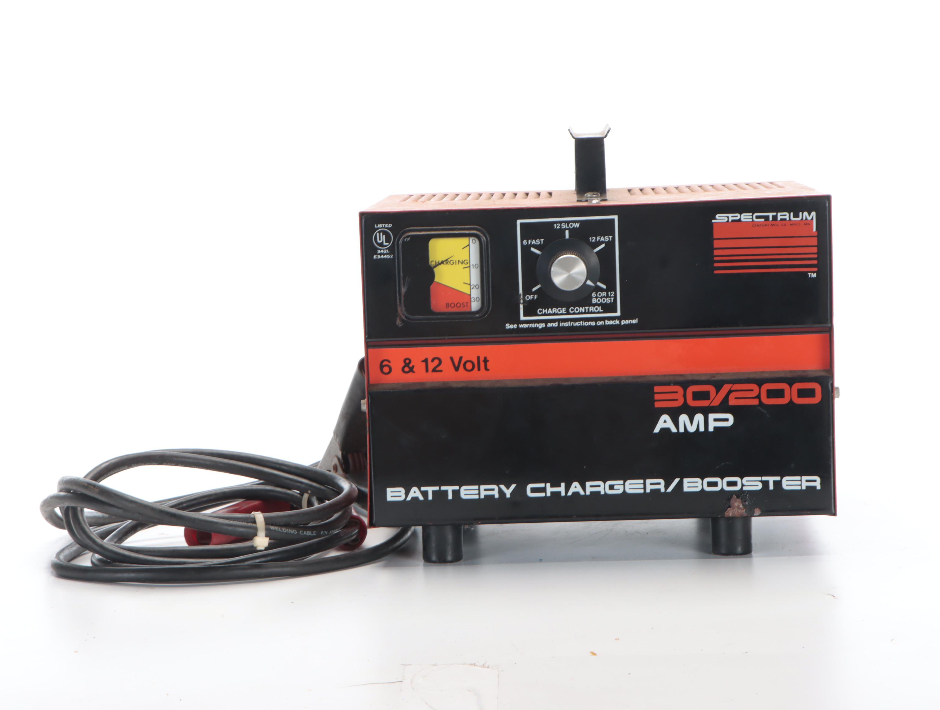Spectrum Metal Battery Charger with Metal Hydraulic Floor Jack
