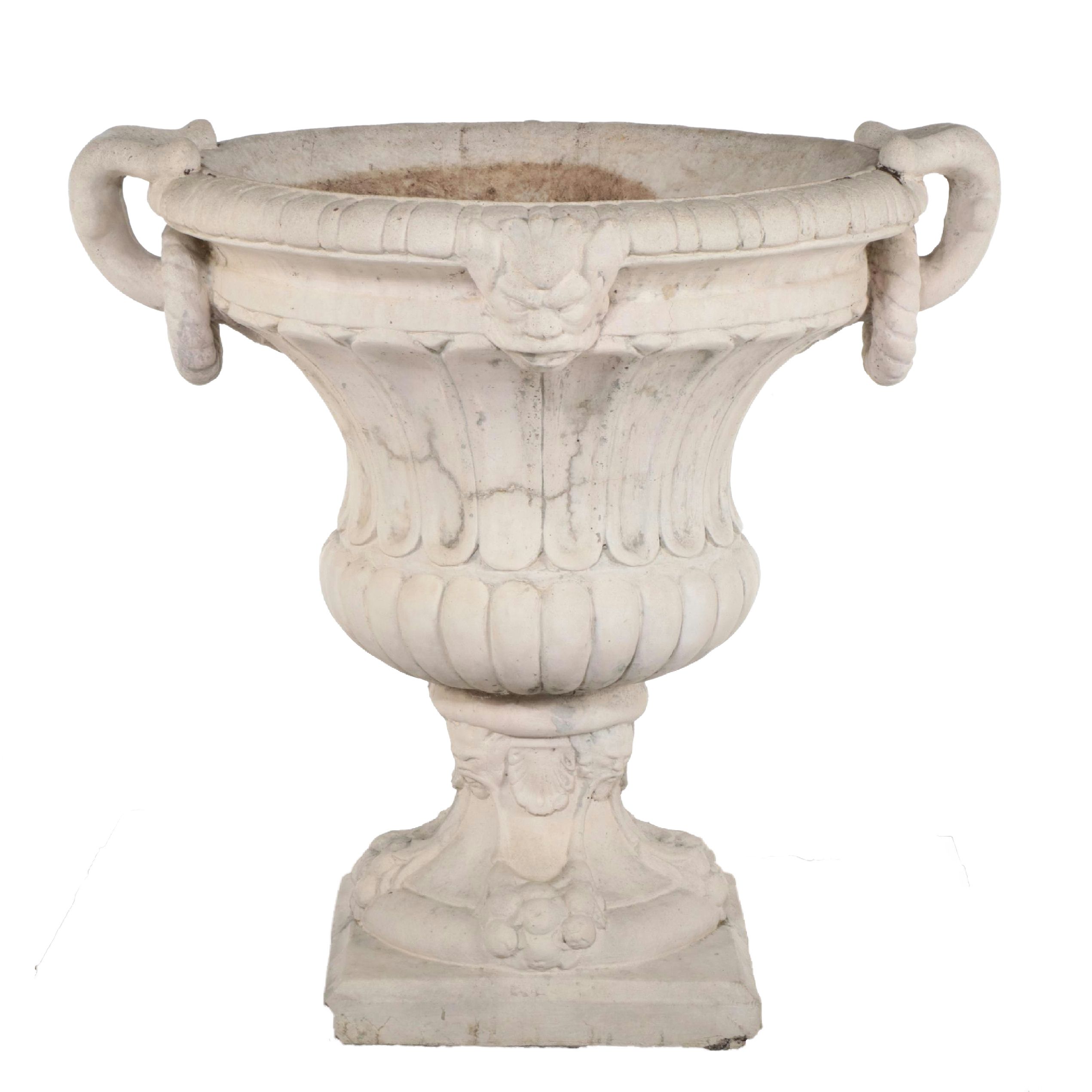 Al's Garden Art Neoclassical Style Cast Concrete Urn Planter