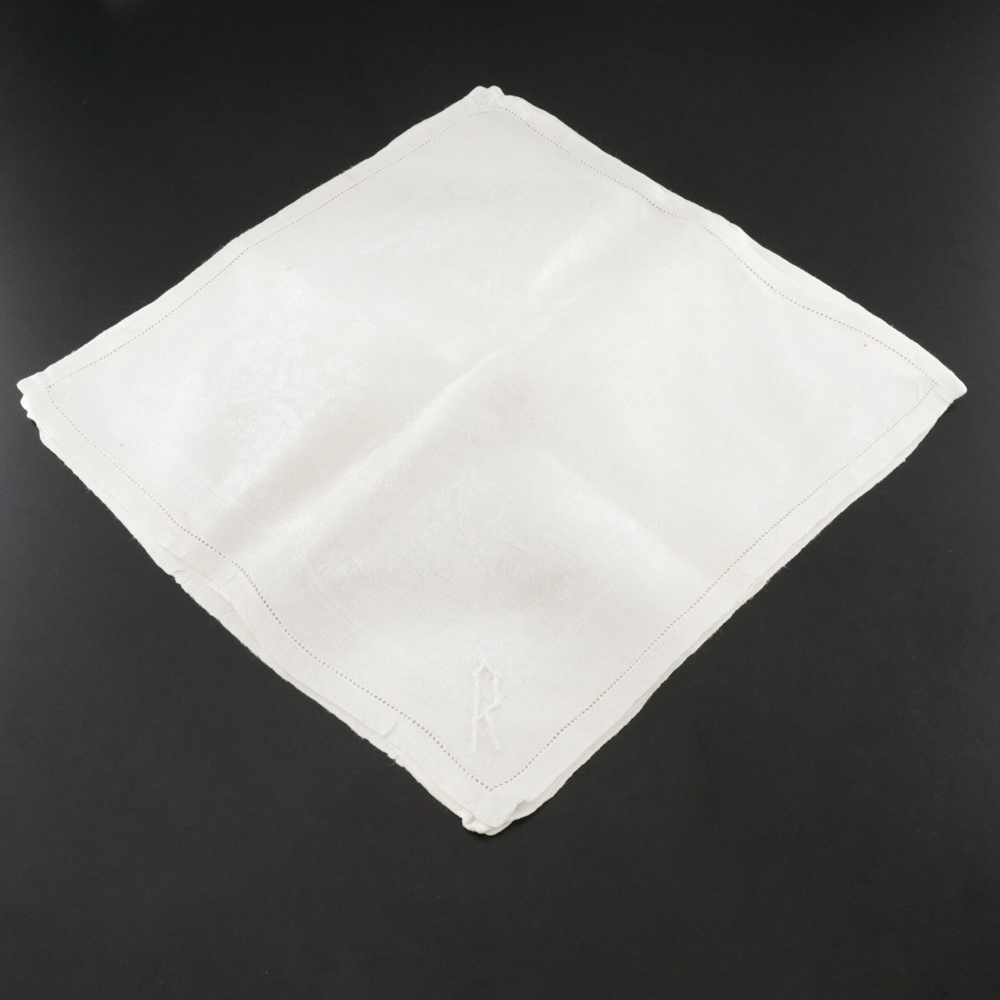 Ecru Table Linen Collection Features Coordinating Items, Some Monograms