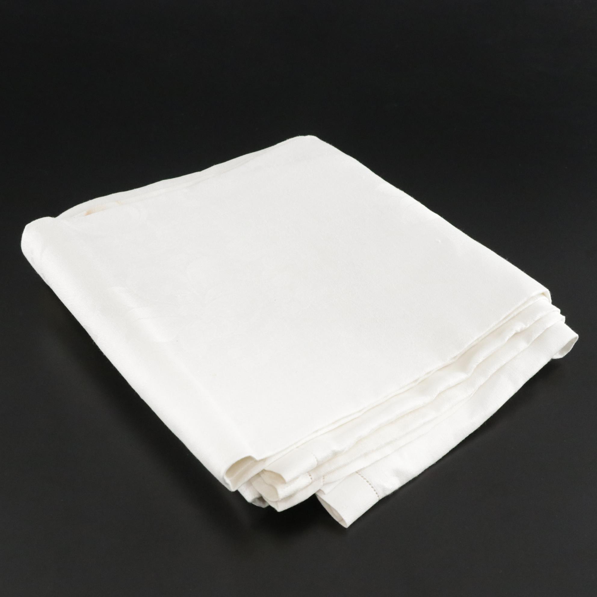 Ecru Table Linen Collection Features Coordinating Items, Some Monograms