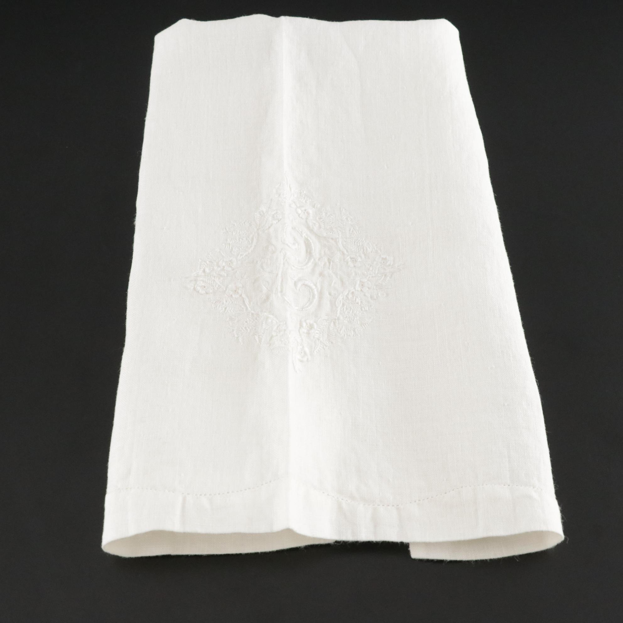 Ecru Table Linen Collection Features Coordinating Items, Some Monograms