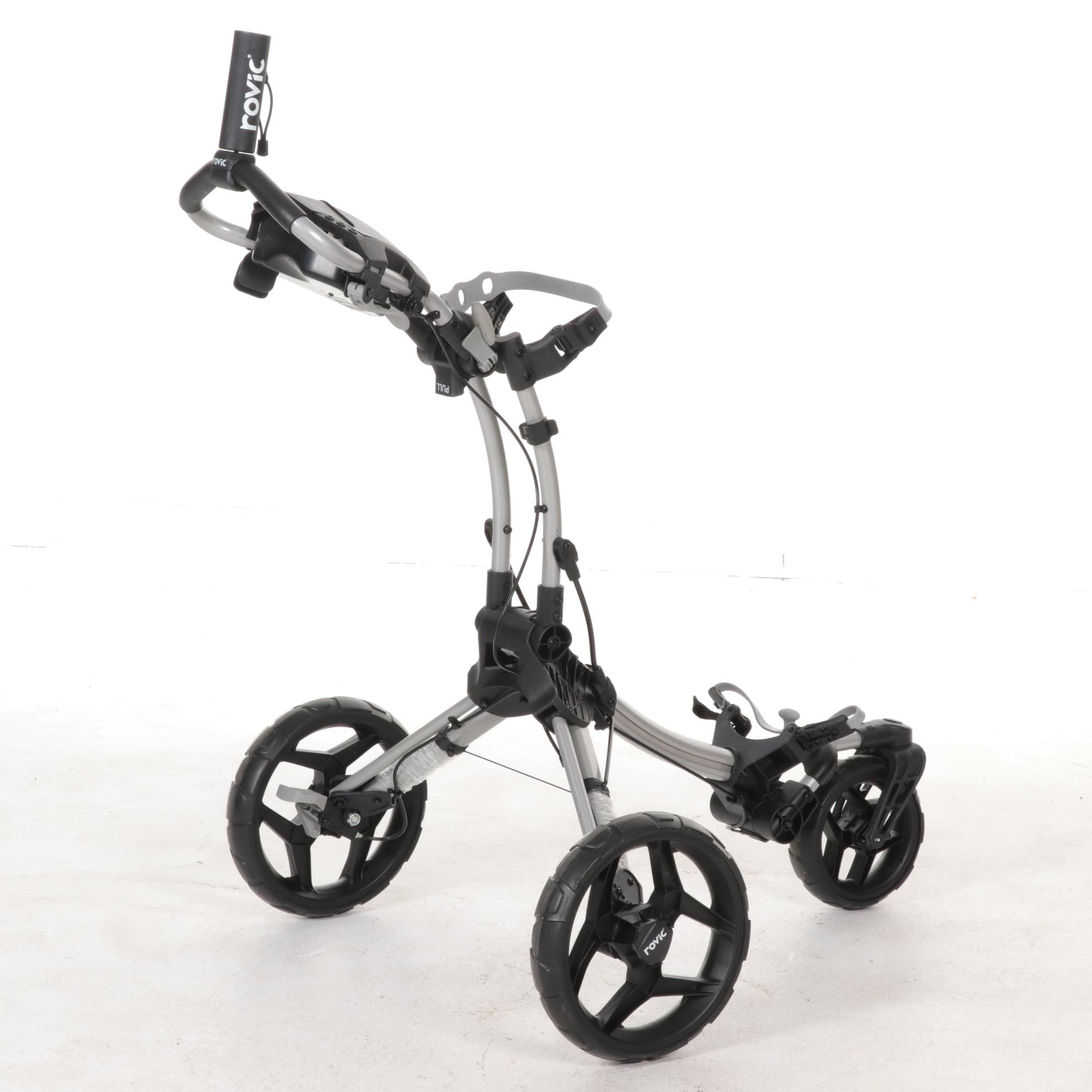 Rovic RV1S Three-Wheeled Aluminum Golf Caddy