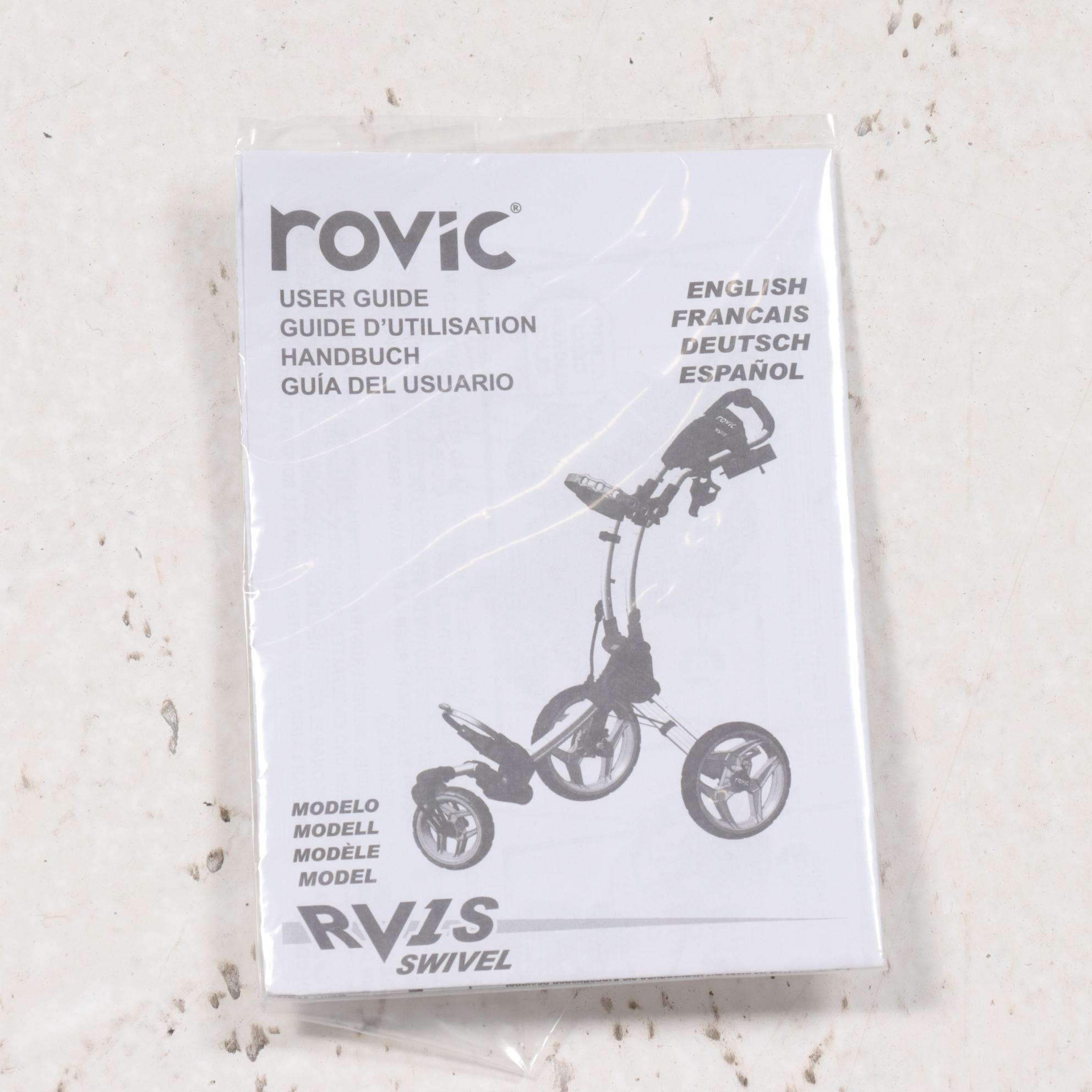 Rovic RV1S Three-Wheeled Aluminum Golf Caddy