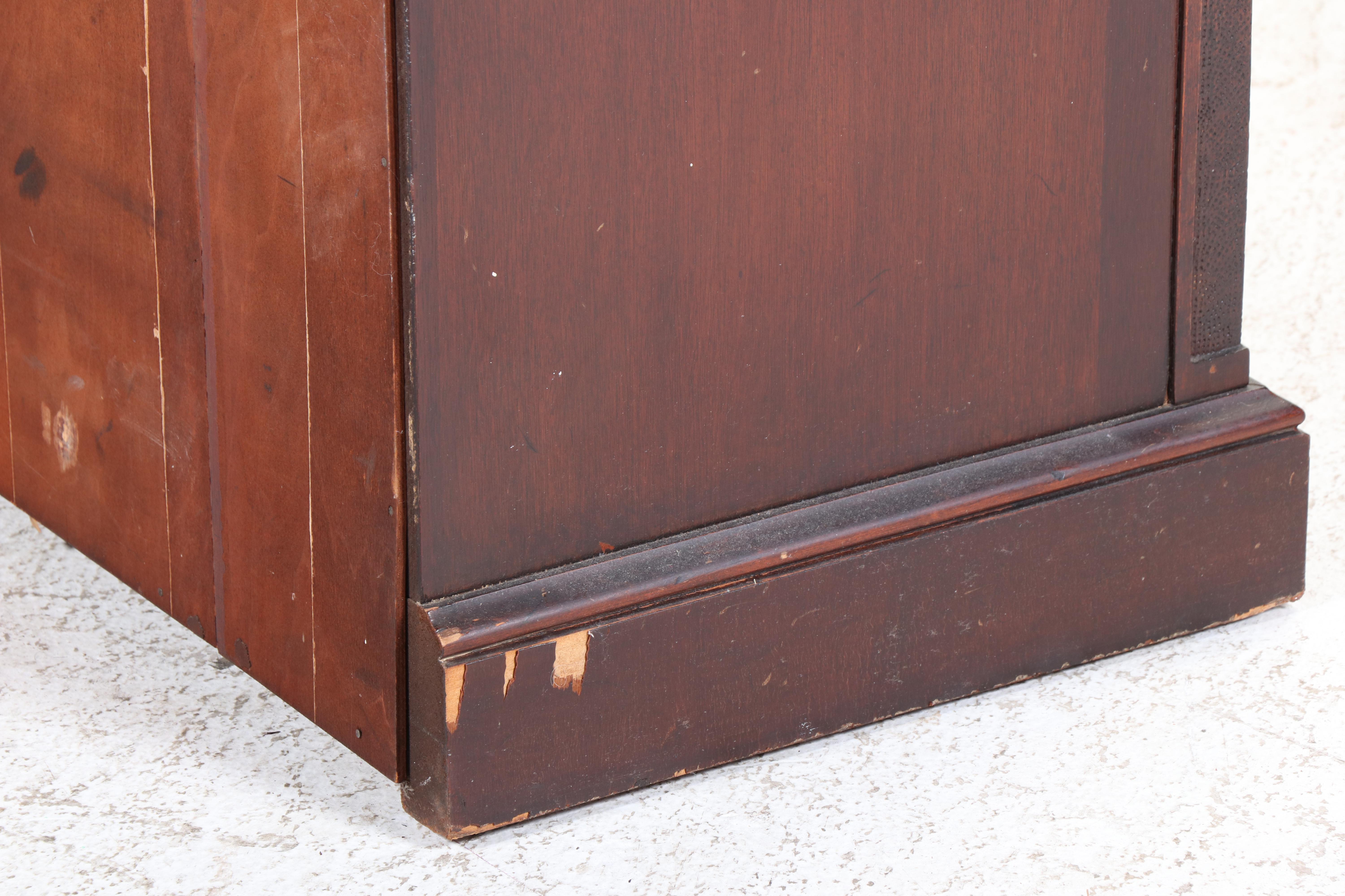 J. B. Van Sciver Co. George III Style Carved Mahogany Breakfront Cabinet