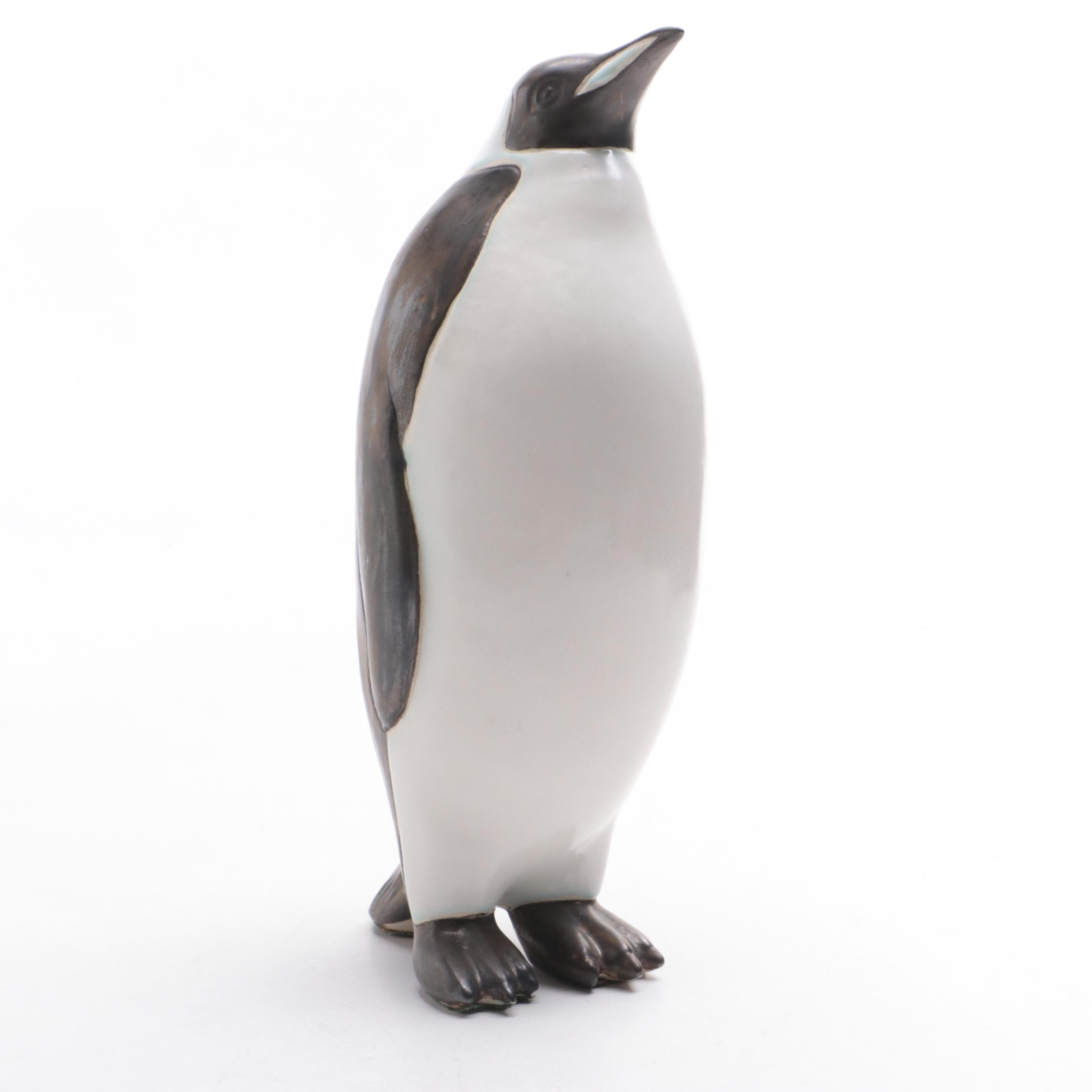 Andersen Design Studio Art Pottery Penguin and Cat