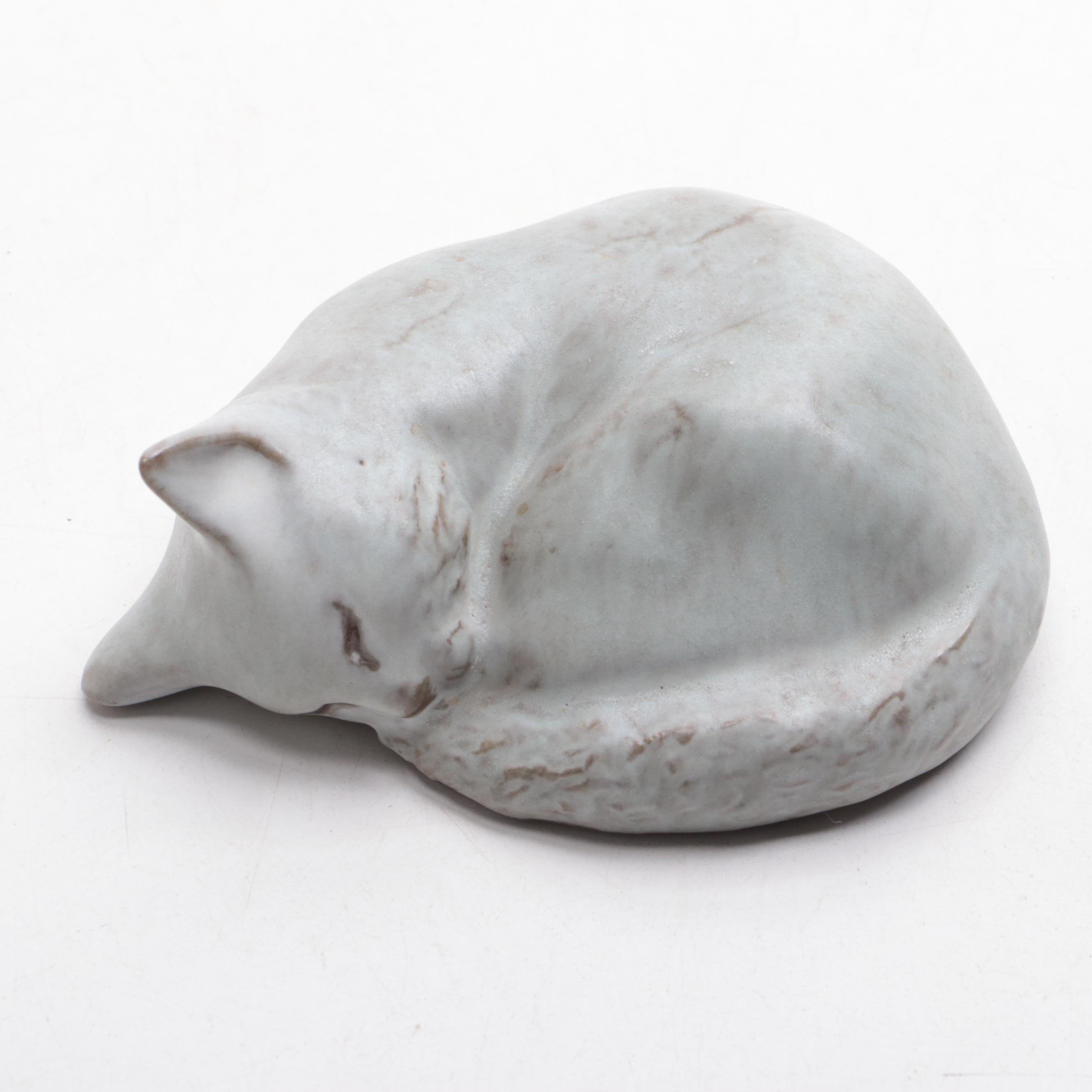 Andersen Design Studio Art Pottery Penguin and Cat