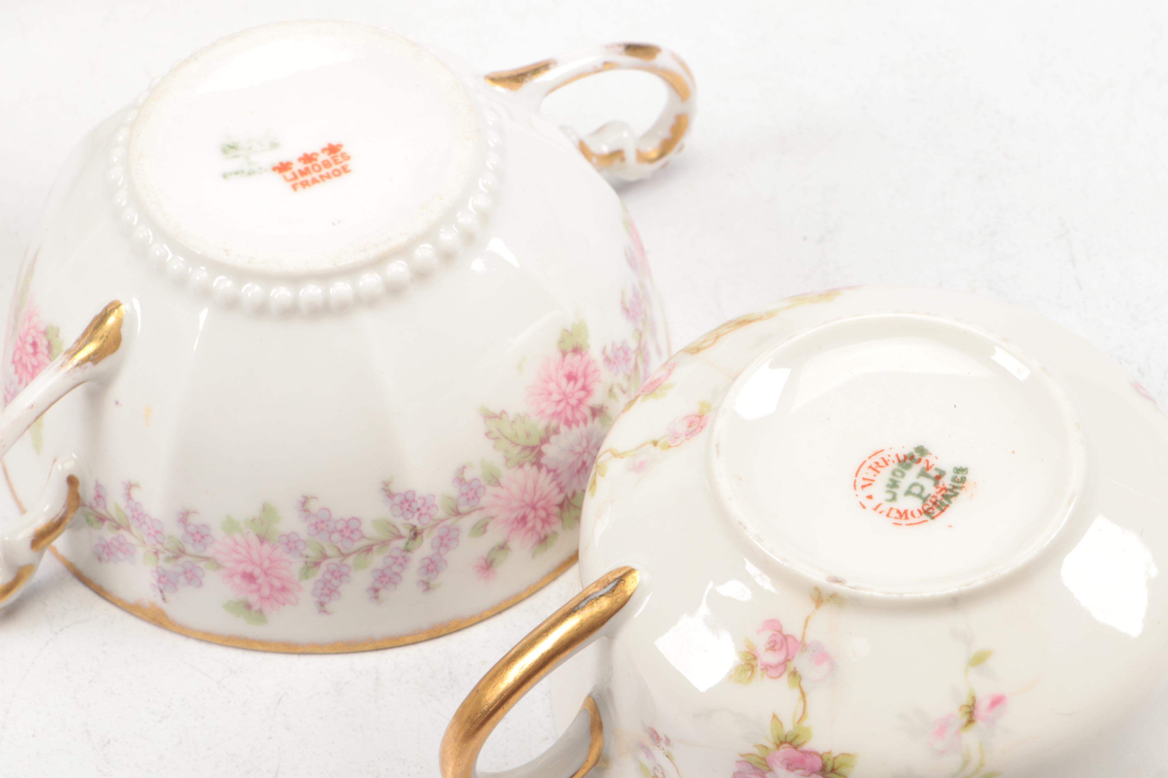 Elite with Other Limoges and Porcelain Flower Pattern Dinner and Serveware