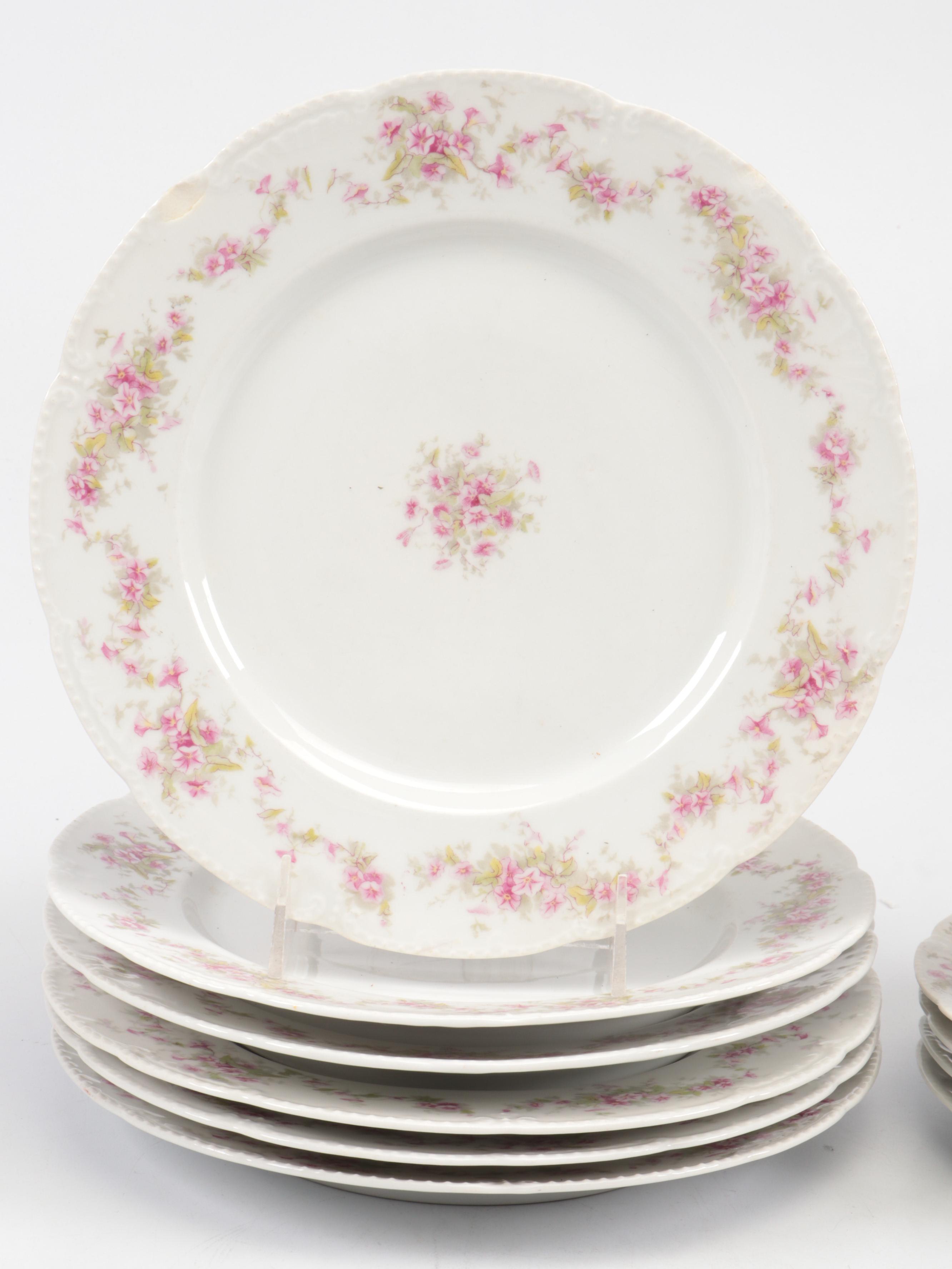 Elite with Other Limoges and Porcelain Flower Pattern Dinner and Serveware