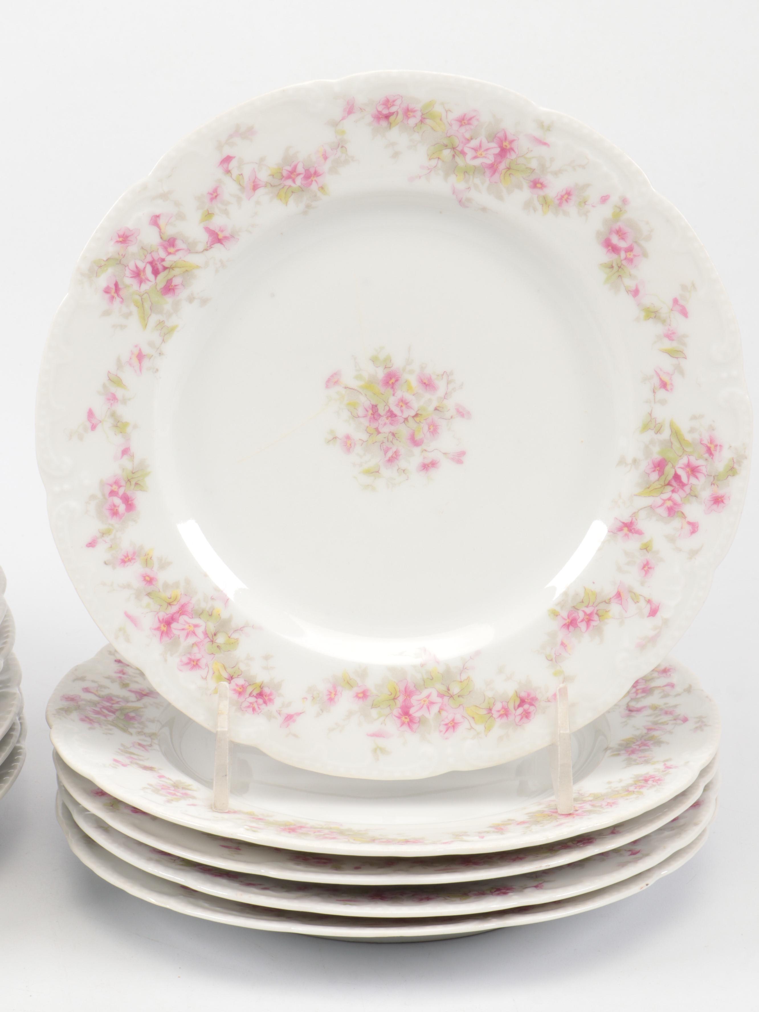 Elite with Other Limoges and Porcelain Flower Pattern Dinner and Serveware