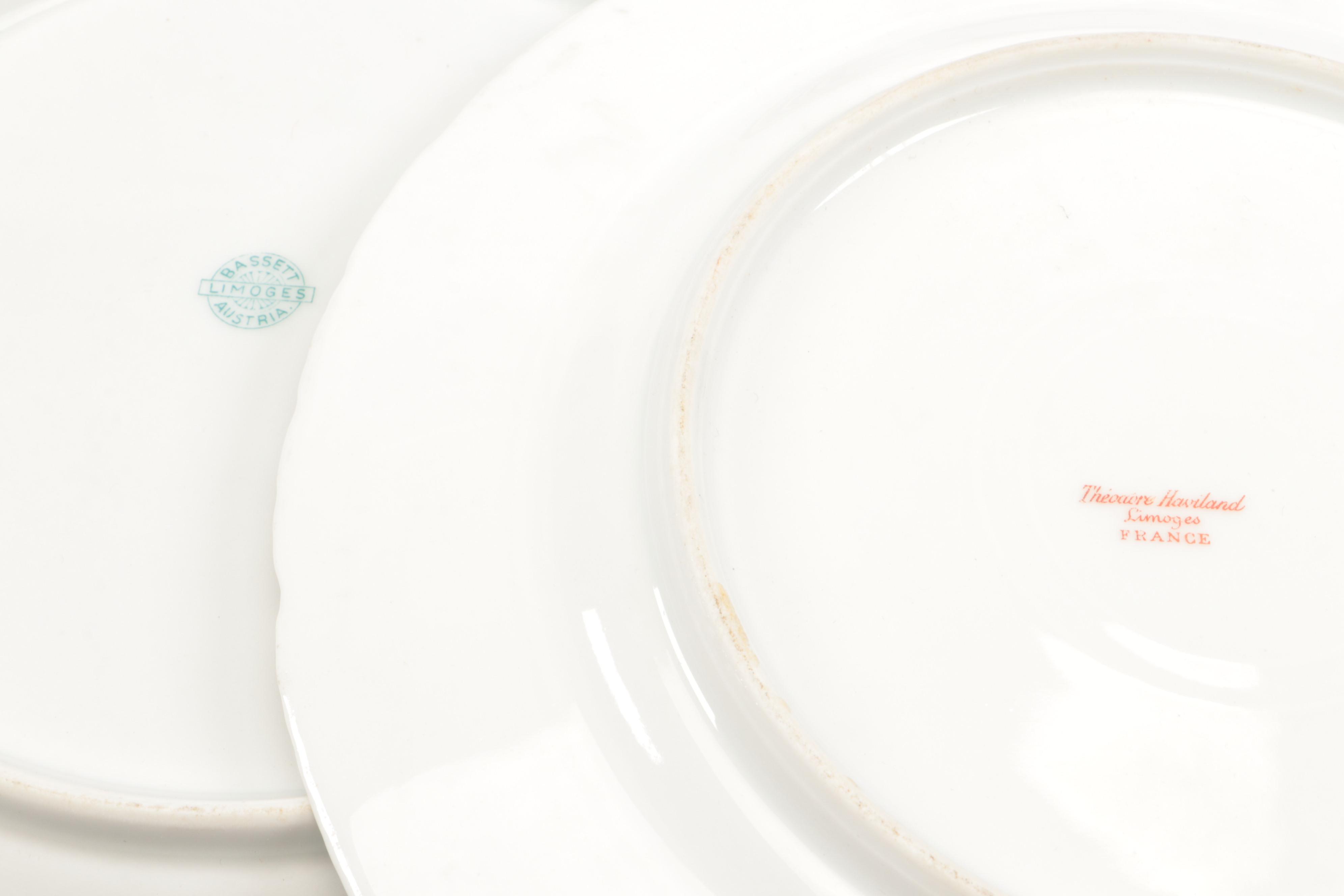 Elite with Other Limoges and Porcelain Flower Pattern Dinner and Serveware