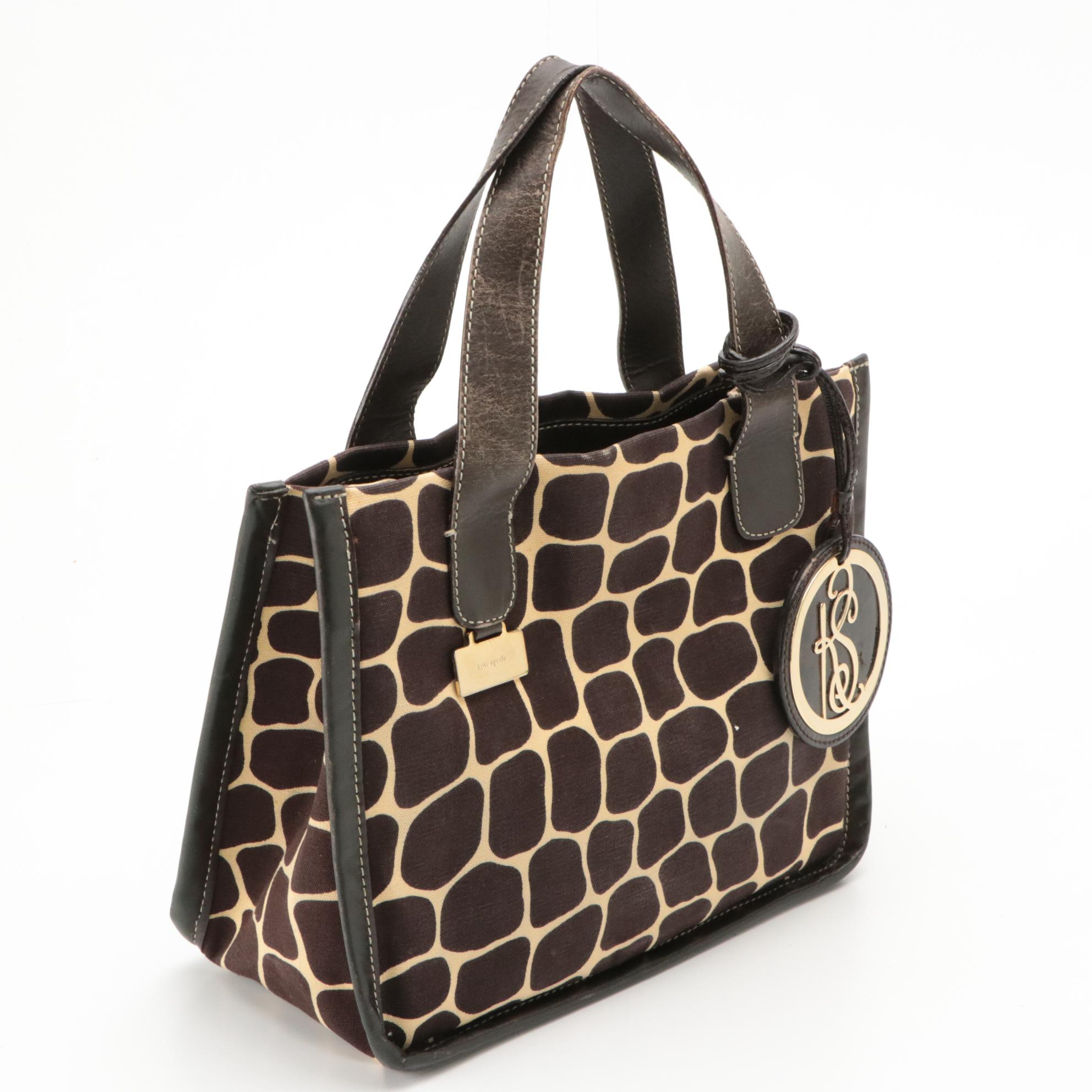 Kate Spade Animal Print Tote, Bifold Wallets and Coin Pouch in Leather & Canvas