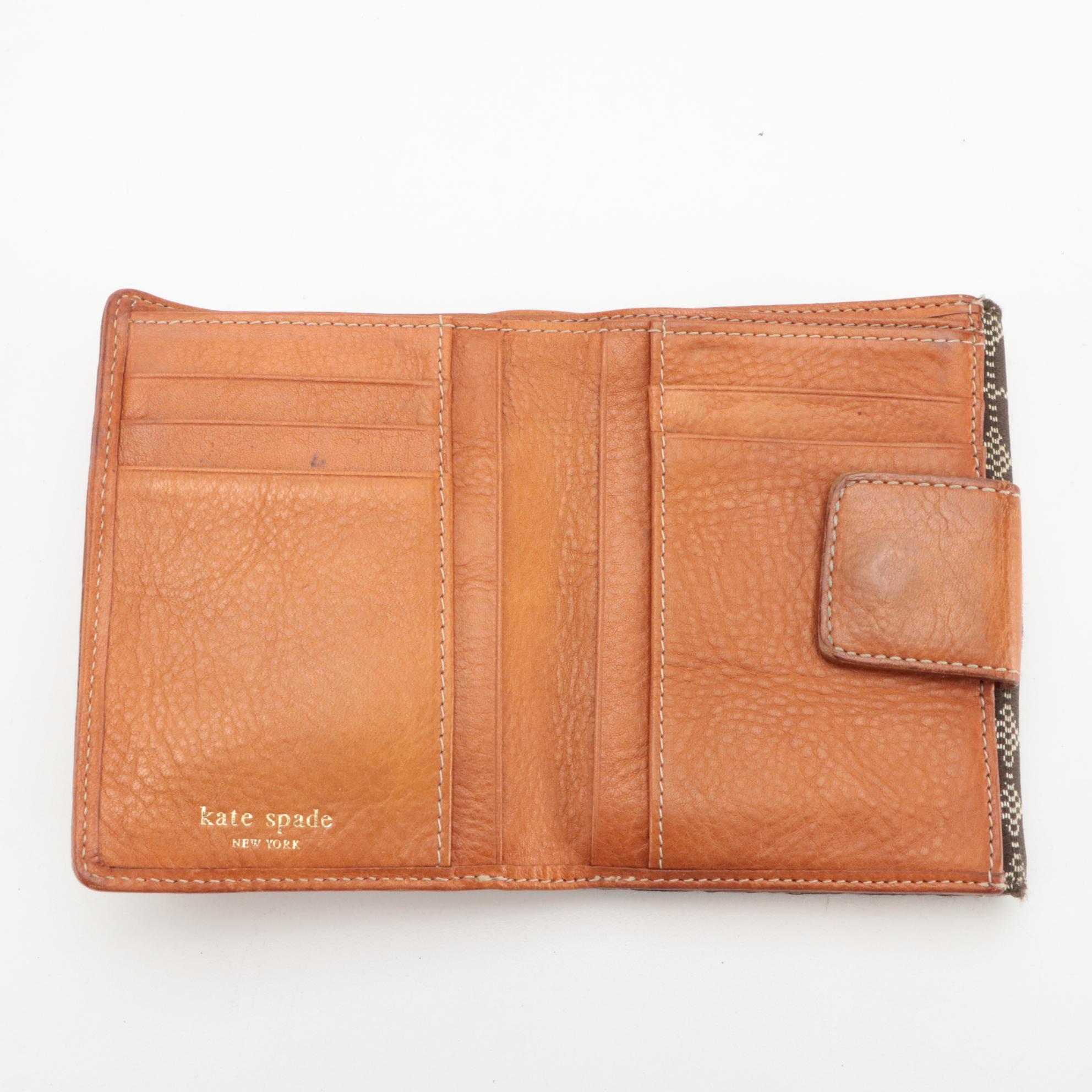 Kate Spade Animal Print Tote, Bifold Wallets and Coin Pouch in Leather & Canvas