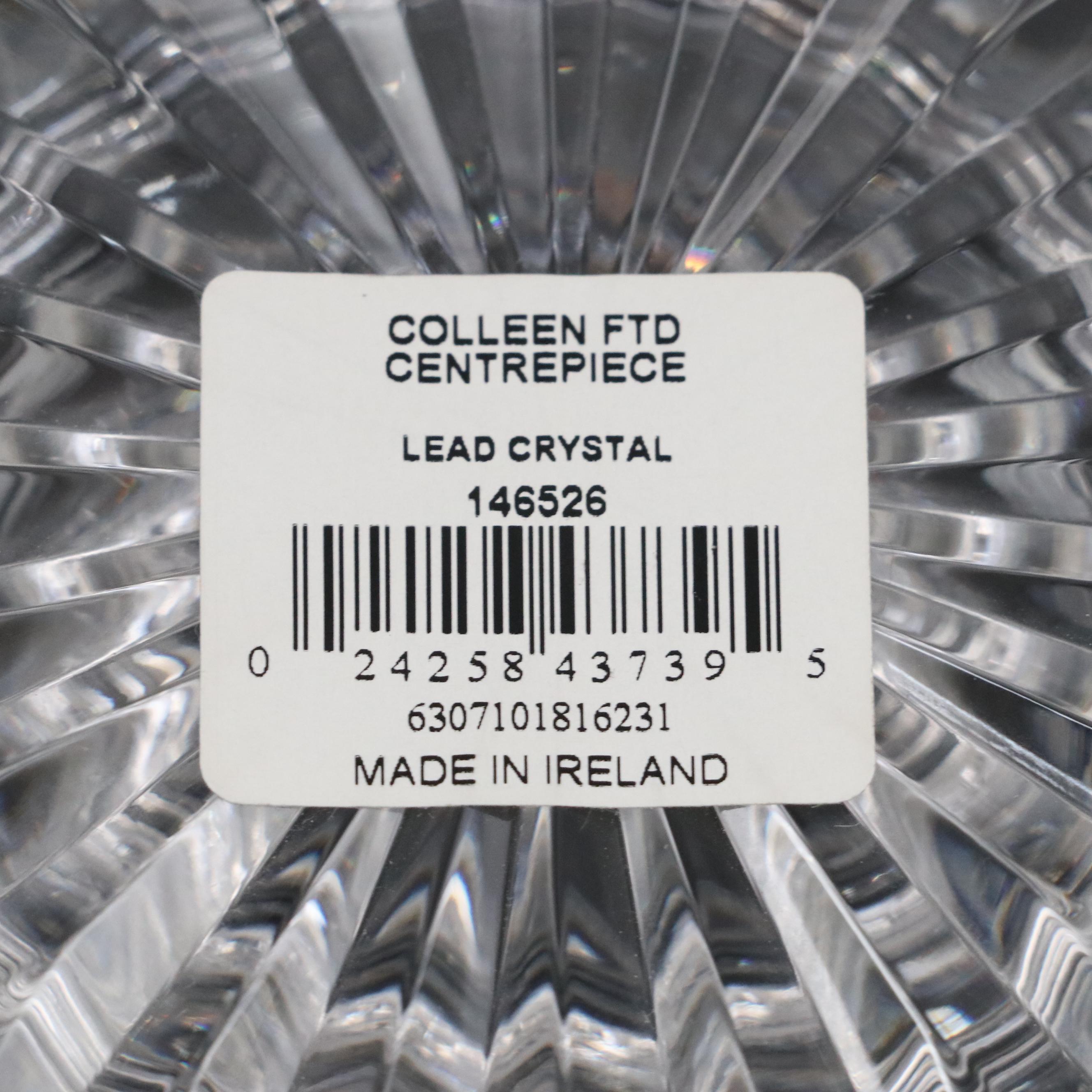 Waterford Crystal "Colleen" Footed Centerpiece Bowl