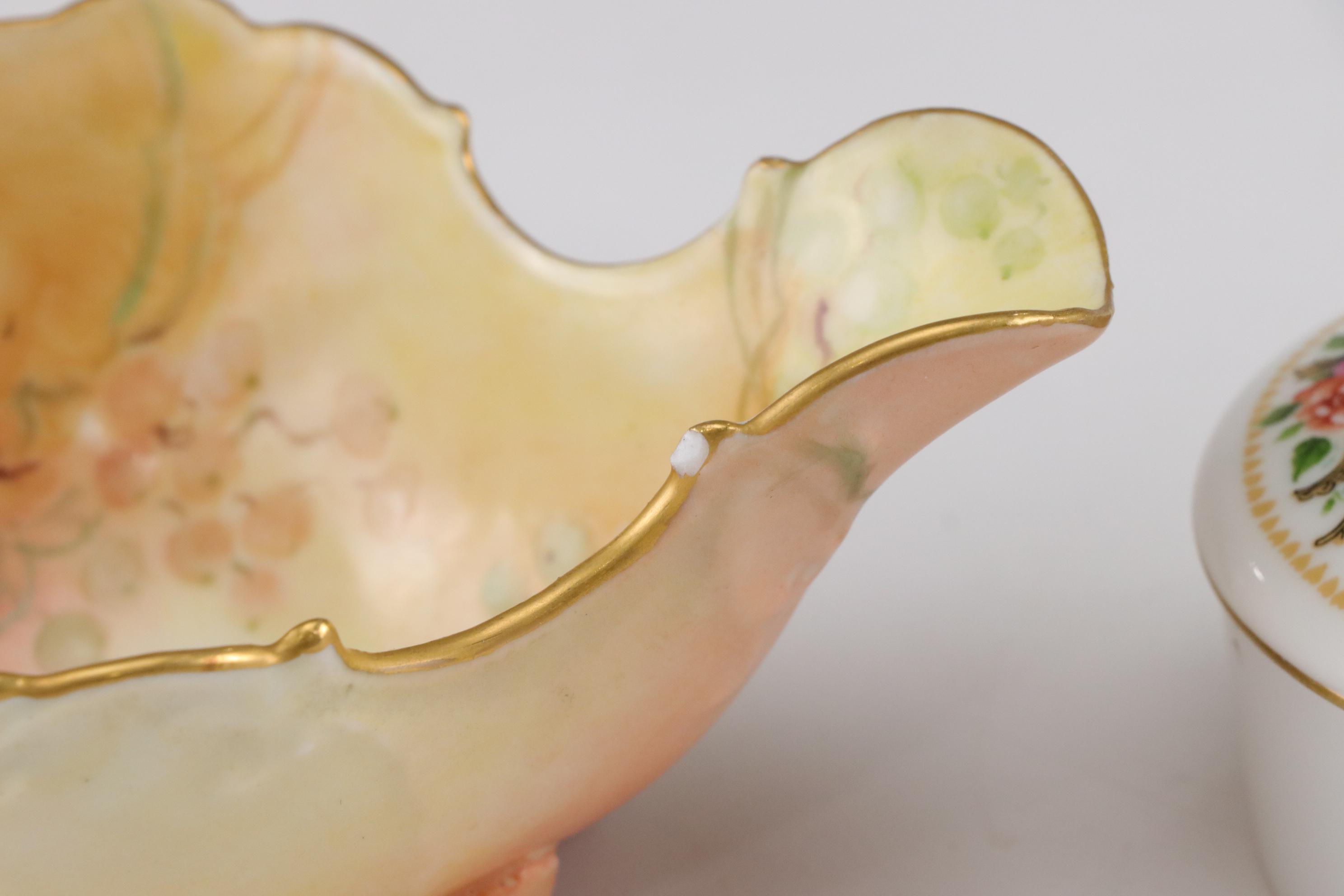 Three Blue Sky "Clayworks" Figurines with Hand-Painted Footed Bowl and More