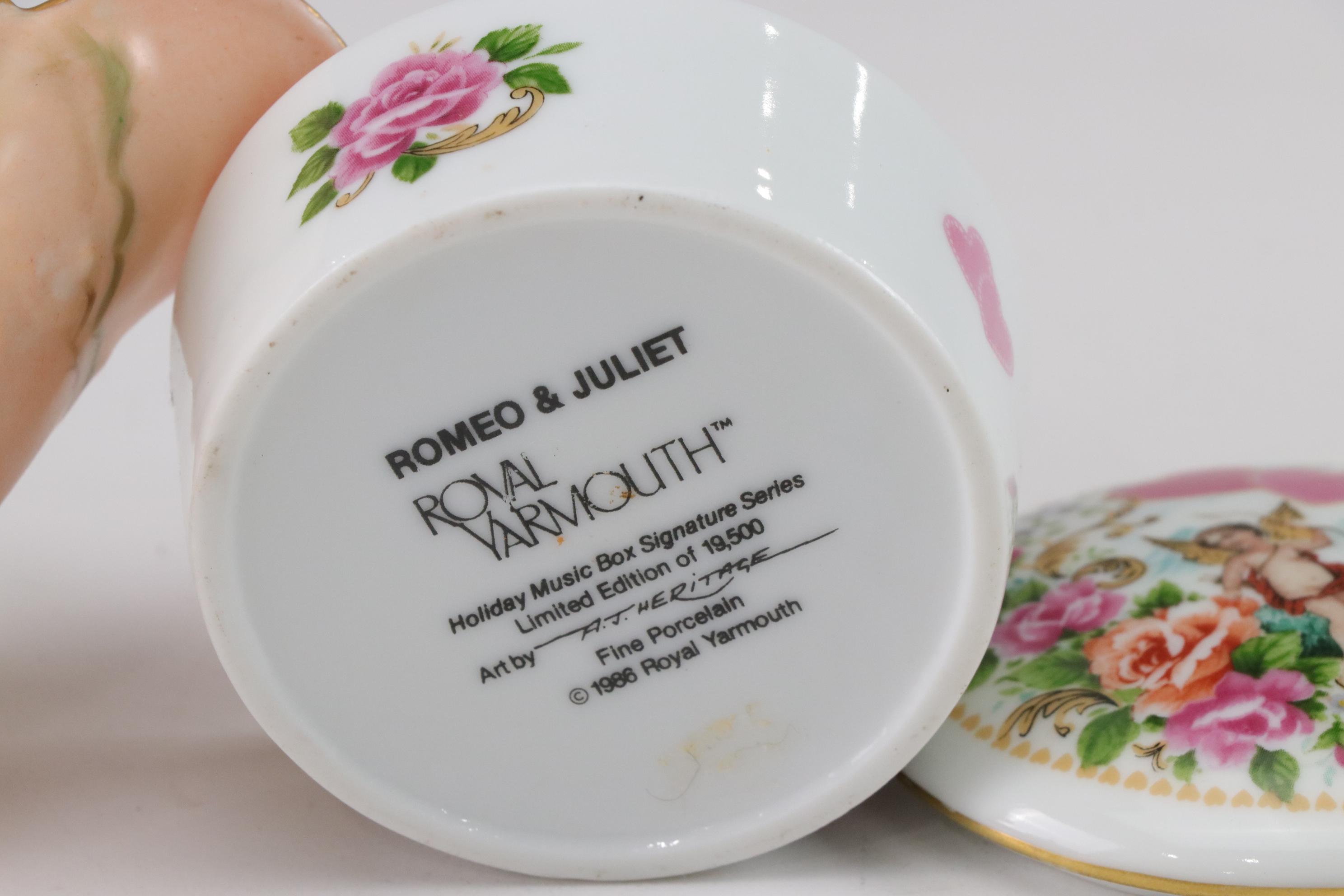 Three Blue Sky "Clayworks" Figurines with Hand-Painted Footed Bowl and More