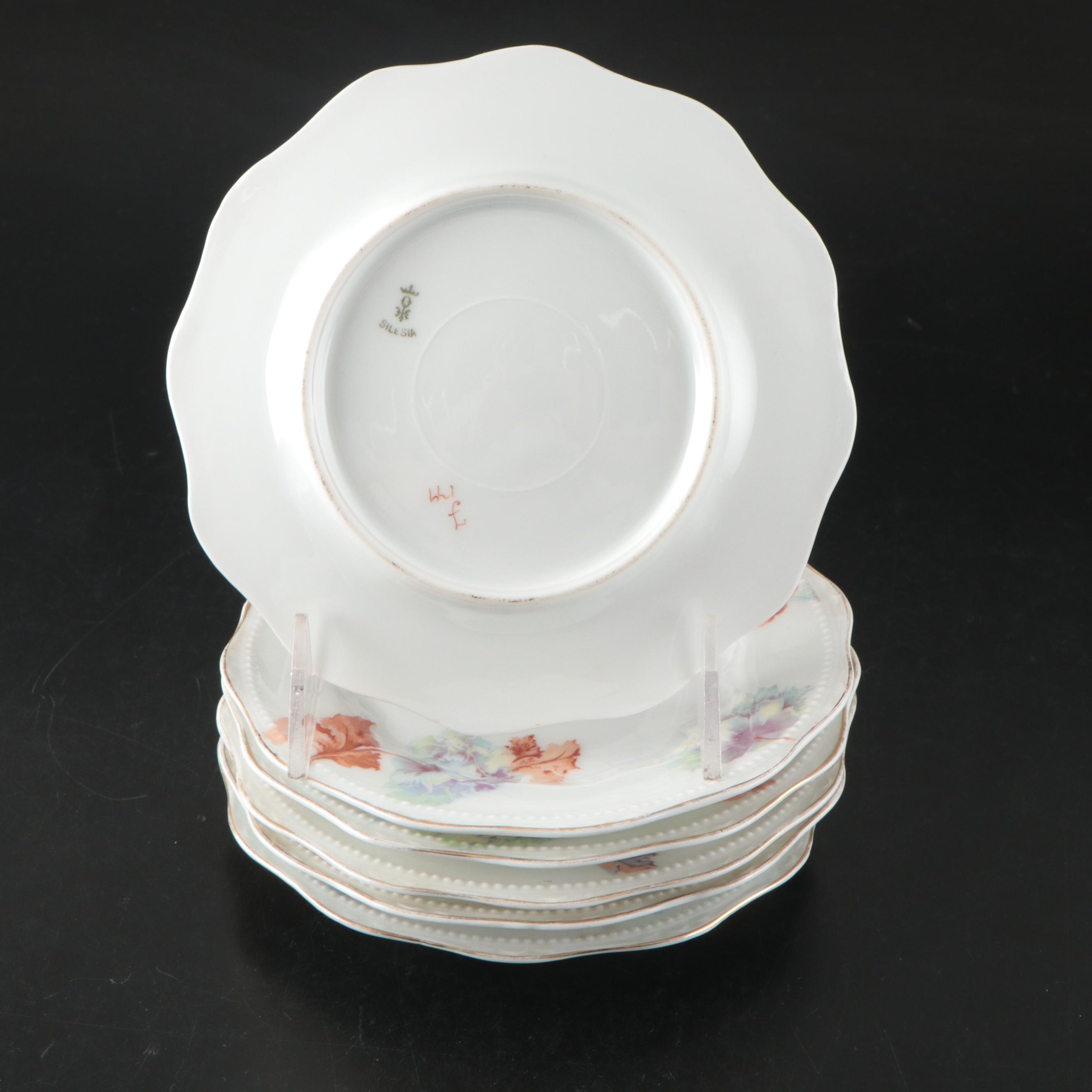 Hermann Ohme Dessert Set with Other Porcelain Plates