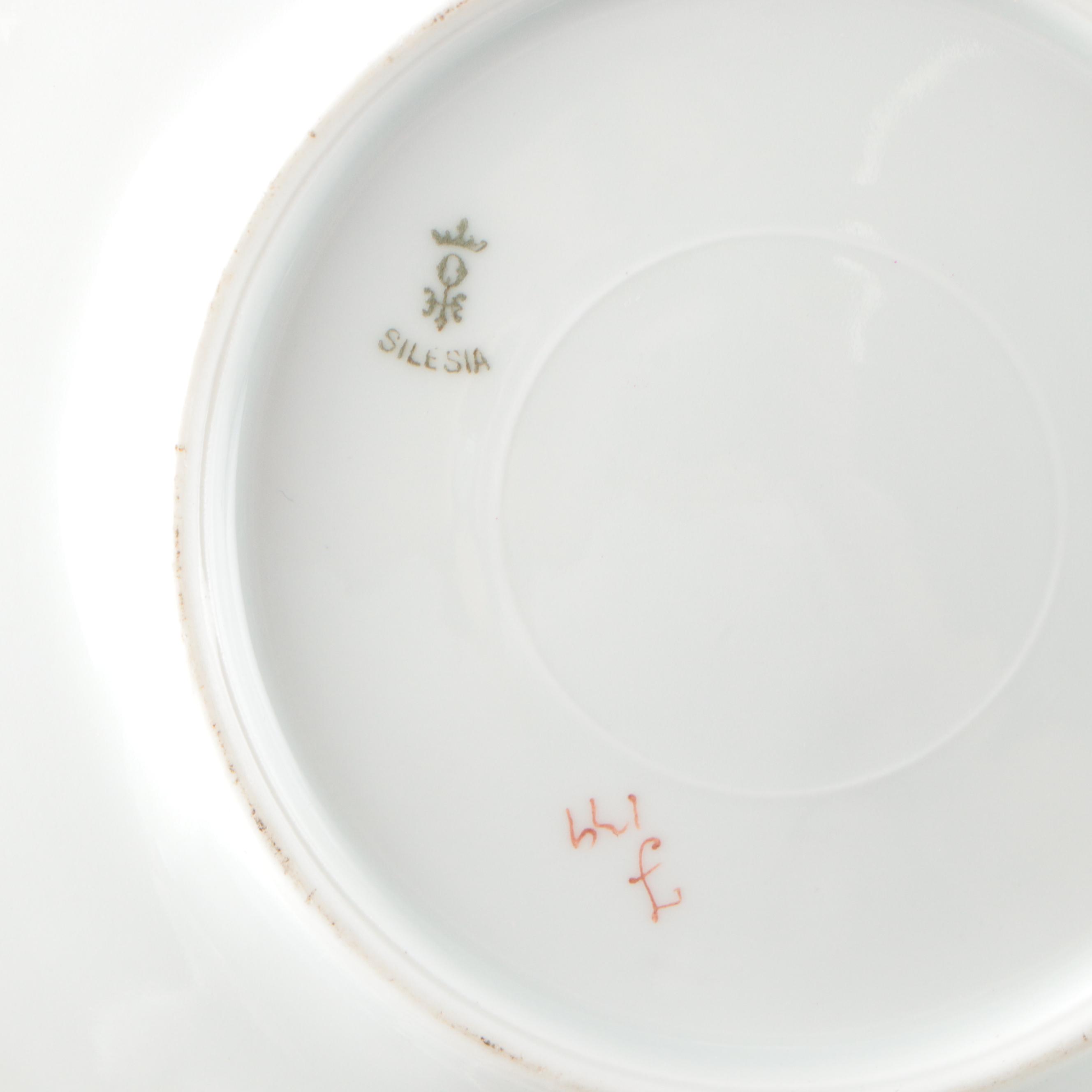 Hermann Ohme Dessert Set with Other Porcelain Plates