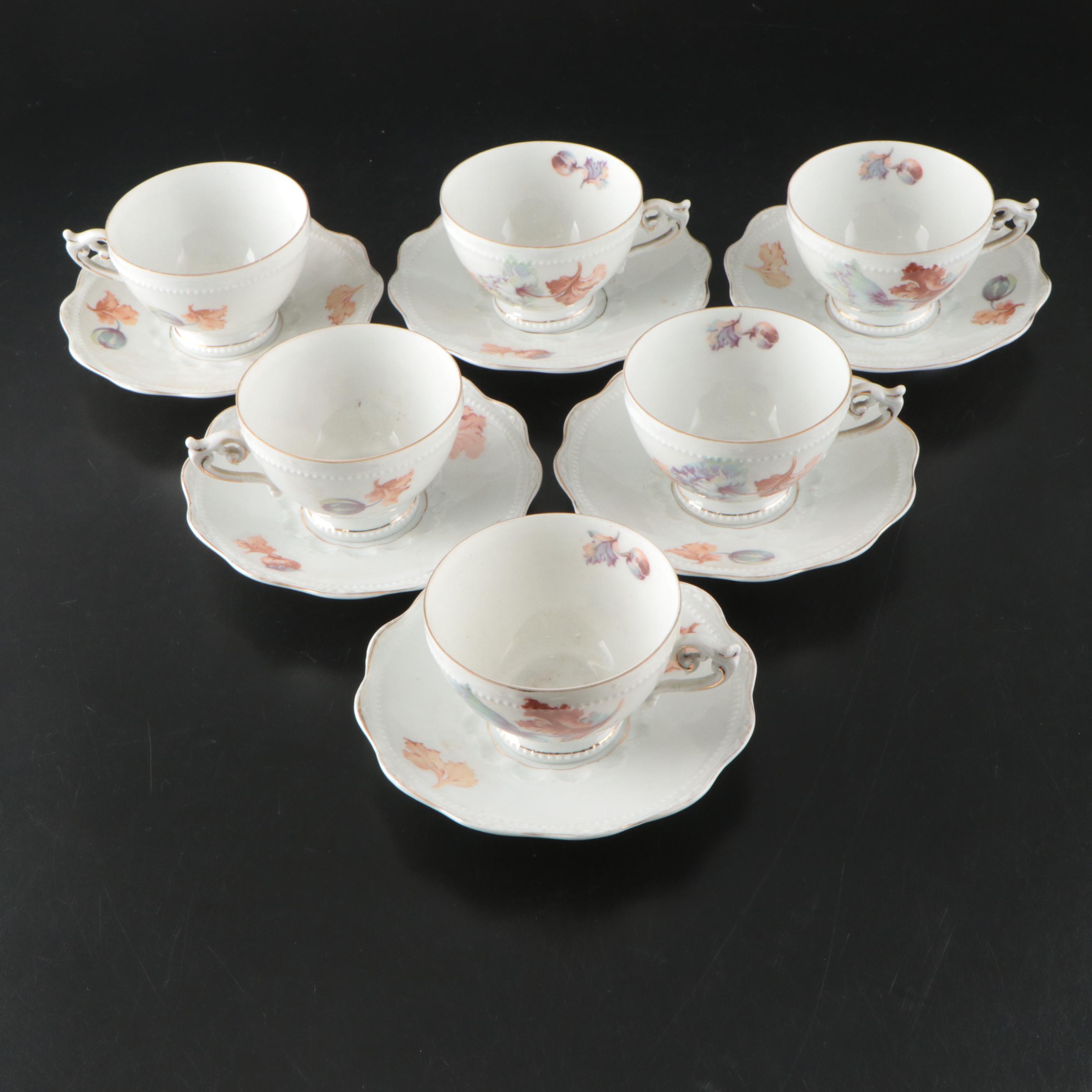 Hermann Ohme Dessert Set with Other Porcelain Plates