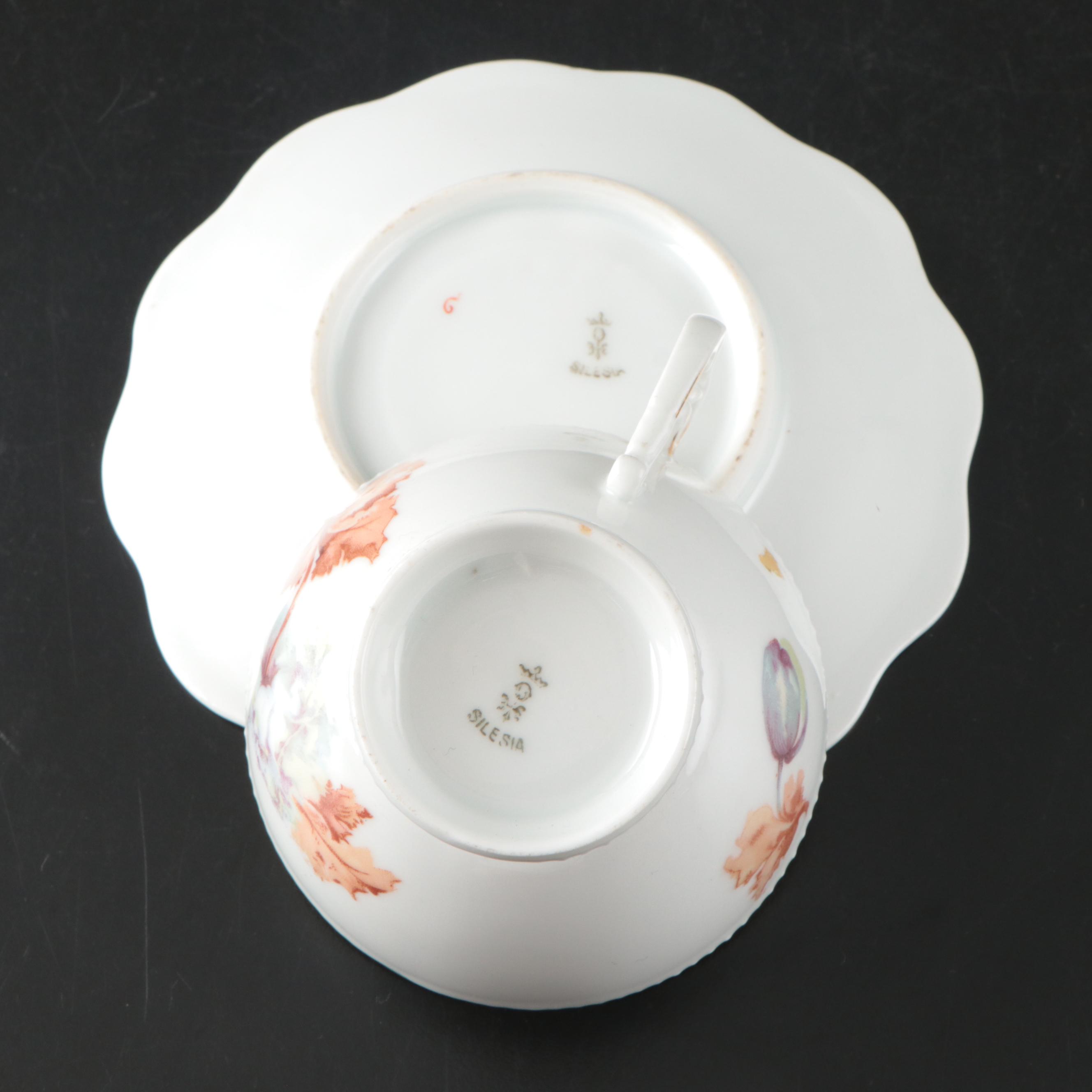 Hermann Ohme Dessert Set with Other Porcelain Plates