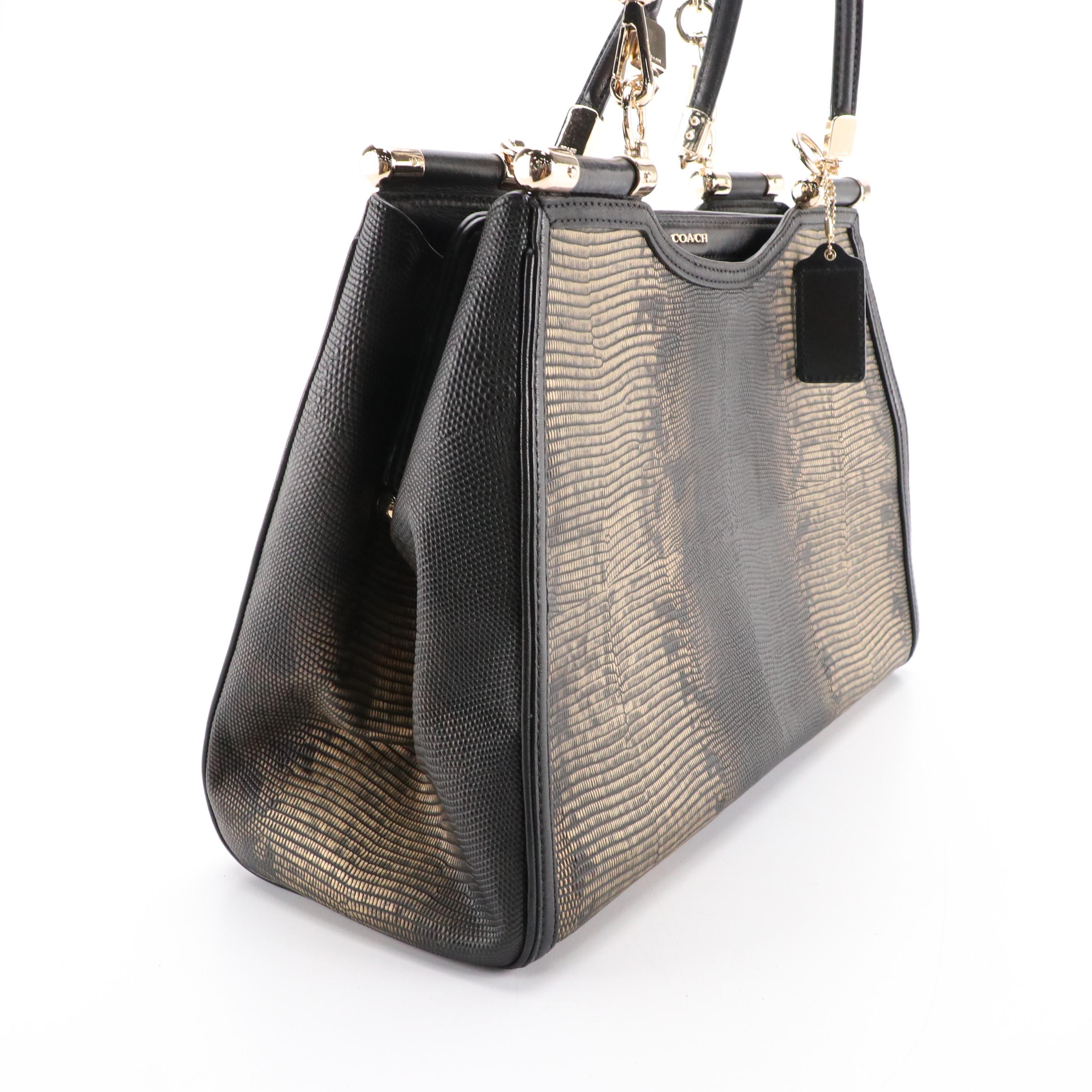 Coach Embossed Leather Madison Handbag 26763 and Kristin Satchel 16796