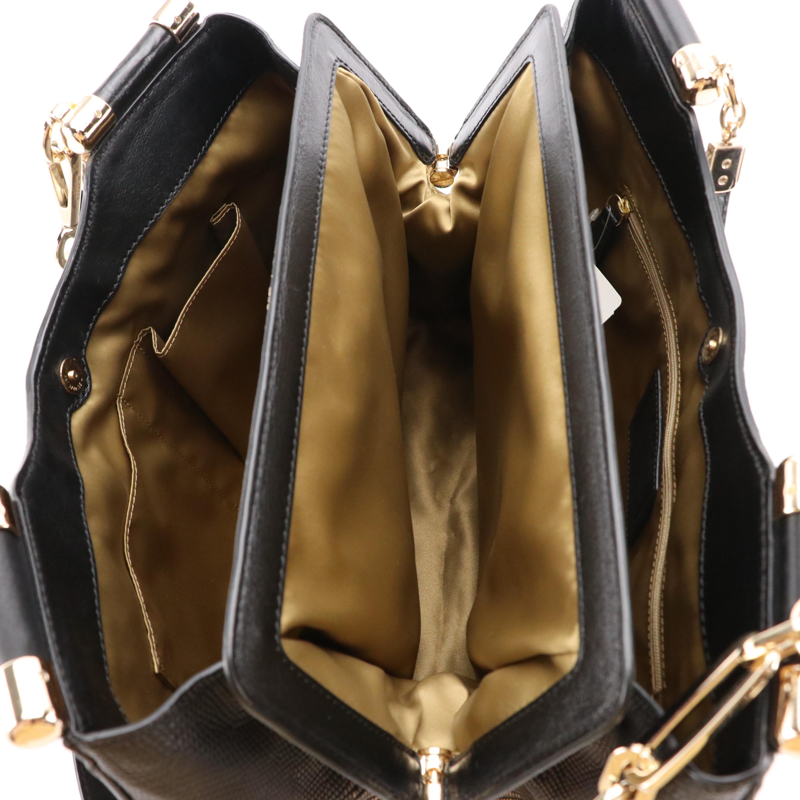 Coach Embossed Leather Madison Handbag 26763 and Kristin Satchel 16796