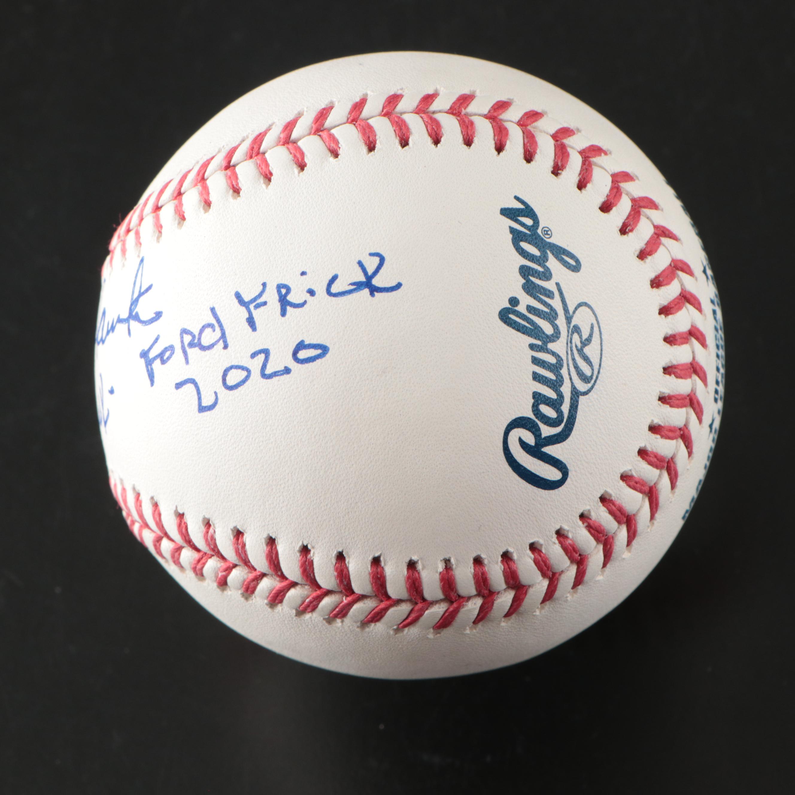 Carl Yastrzemski Signed Boston Red Sox Signed with Ken Harrelson Signed Baseball