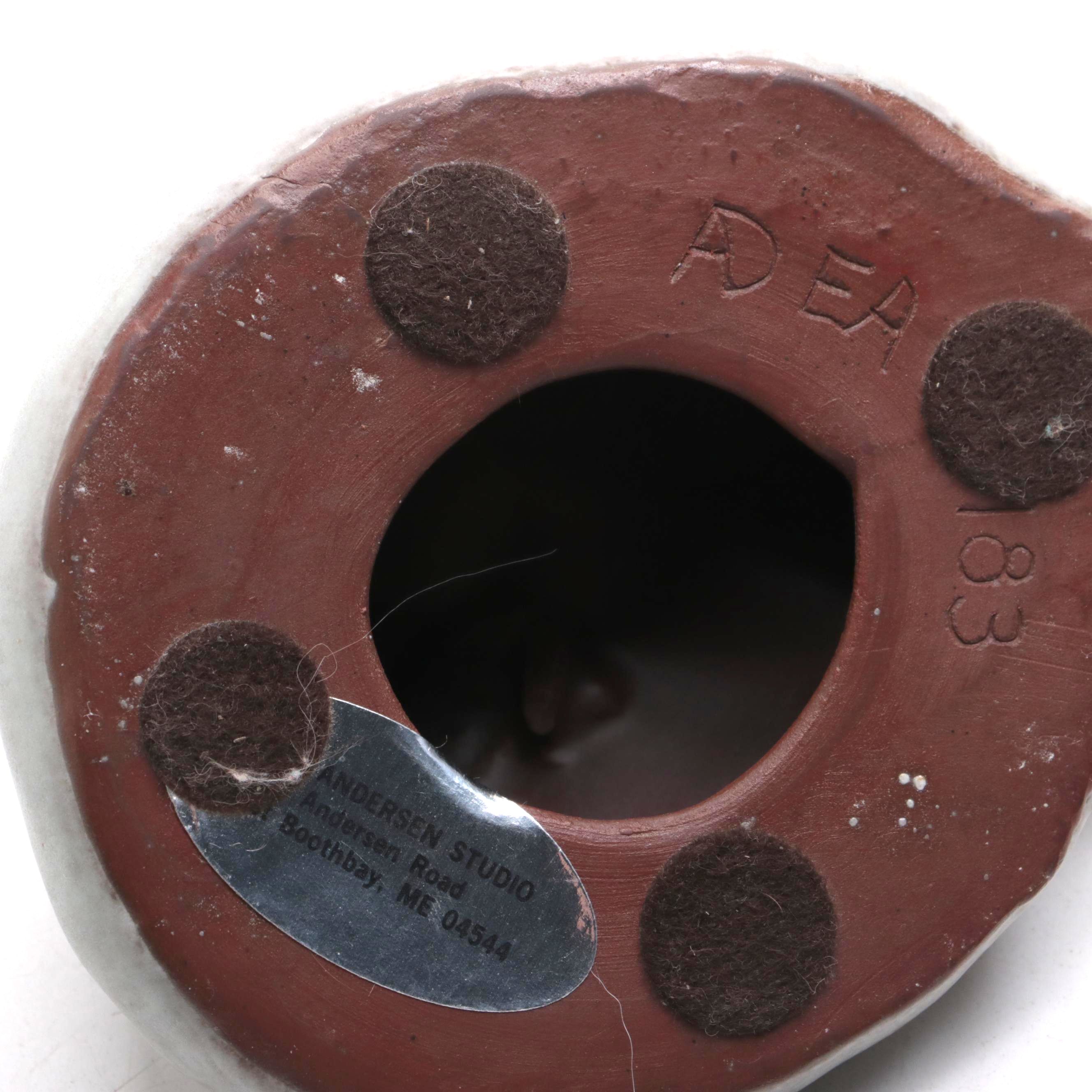 Andersen Design Studio Art Pottery Penguin and Cat