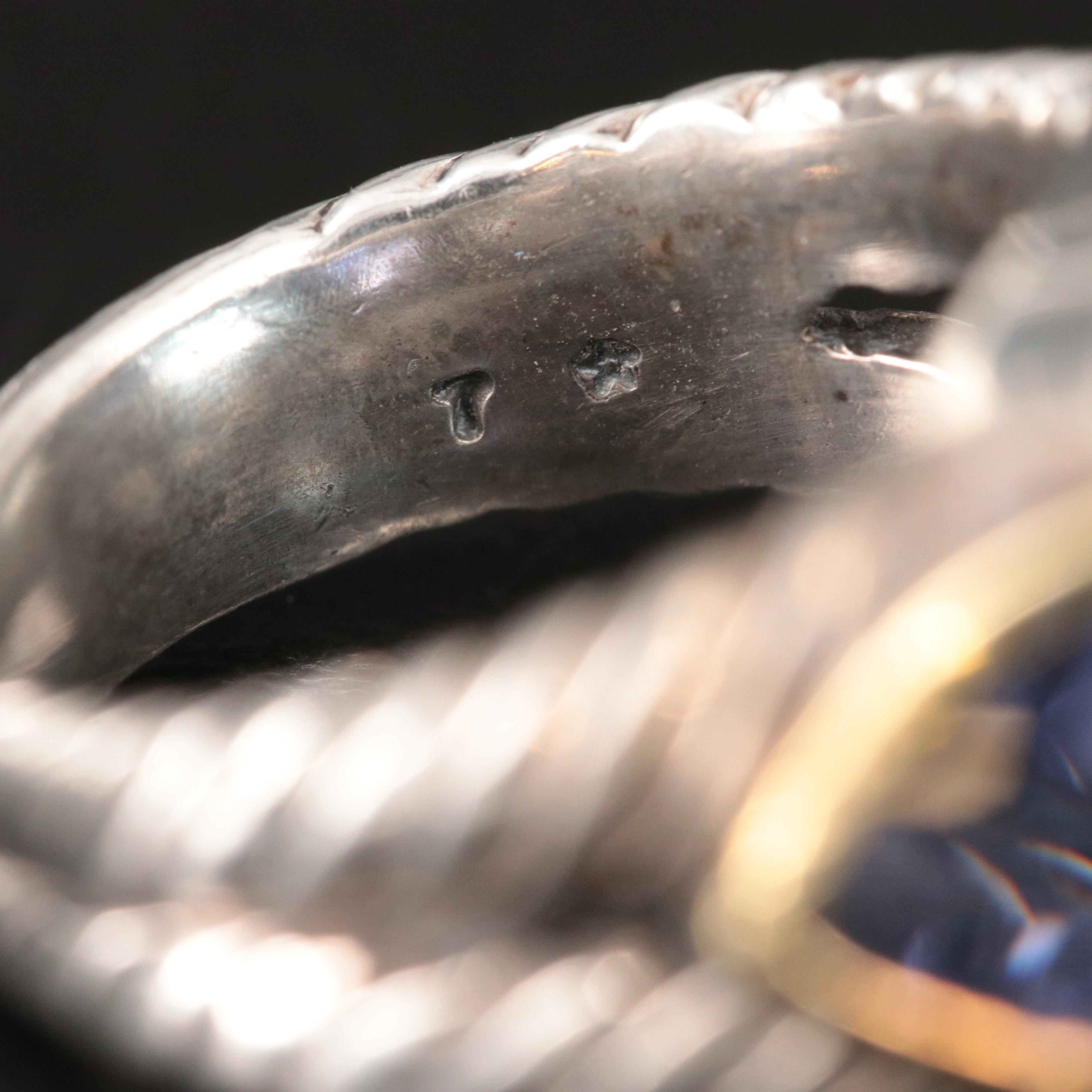 David Yurman Sterling, 18K, Topaz and Iolite Ring