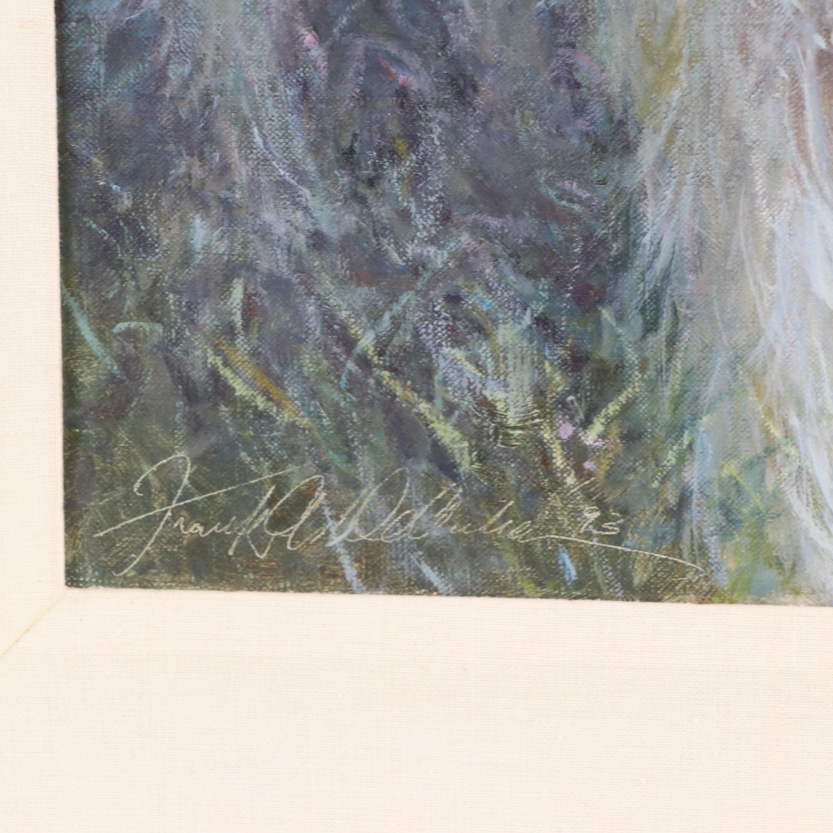 Frank de Andrea Oil Painting Portrait of Shaggy Dog, 1993