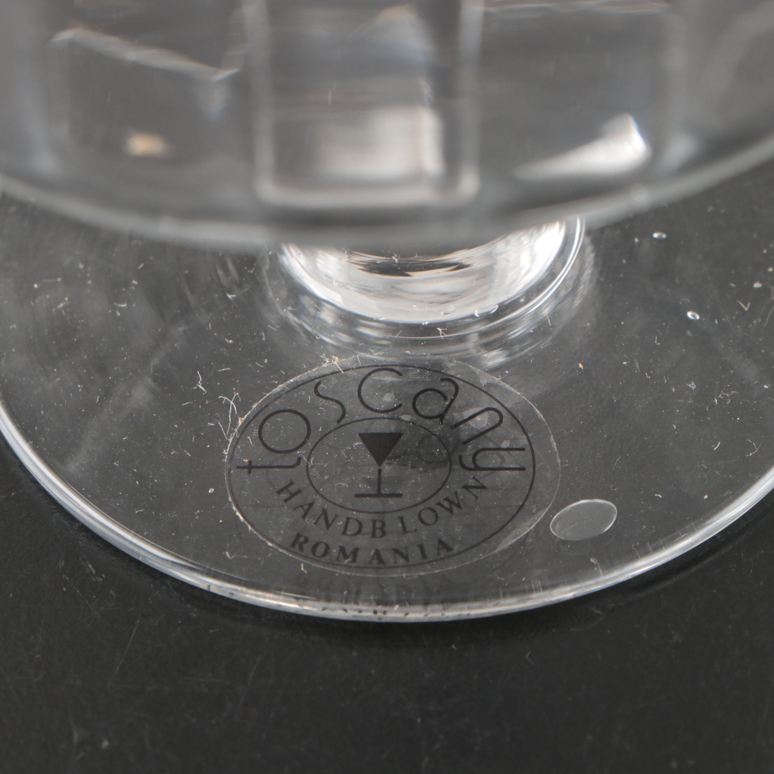 Toscany Glass Sherbet Glasses with Crystal Cake Stand and More