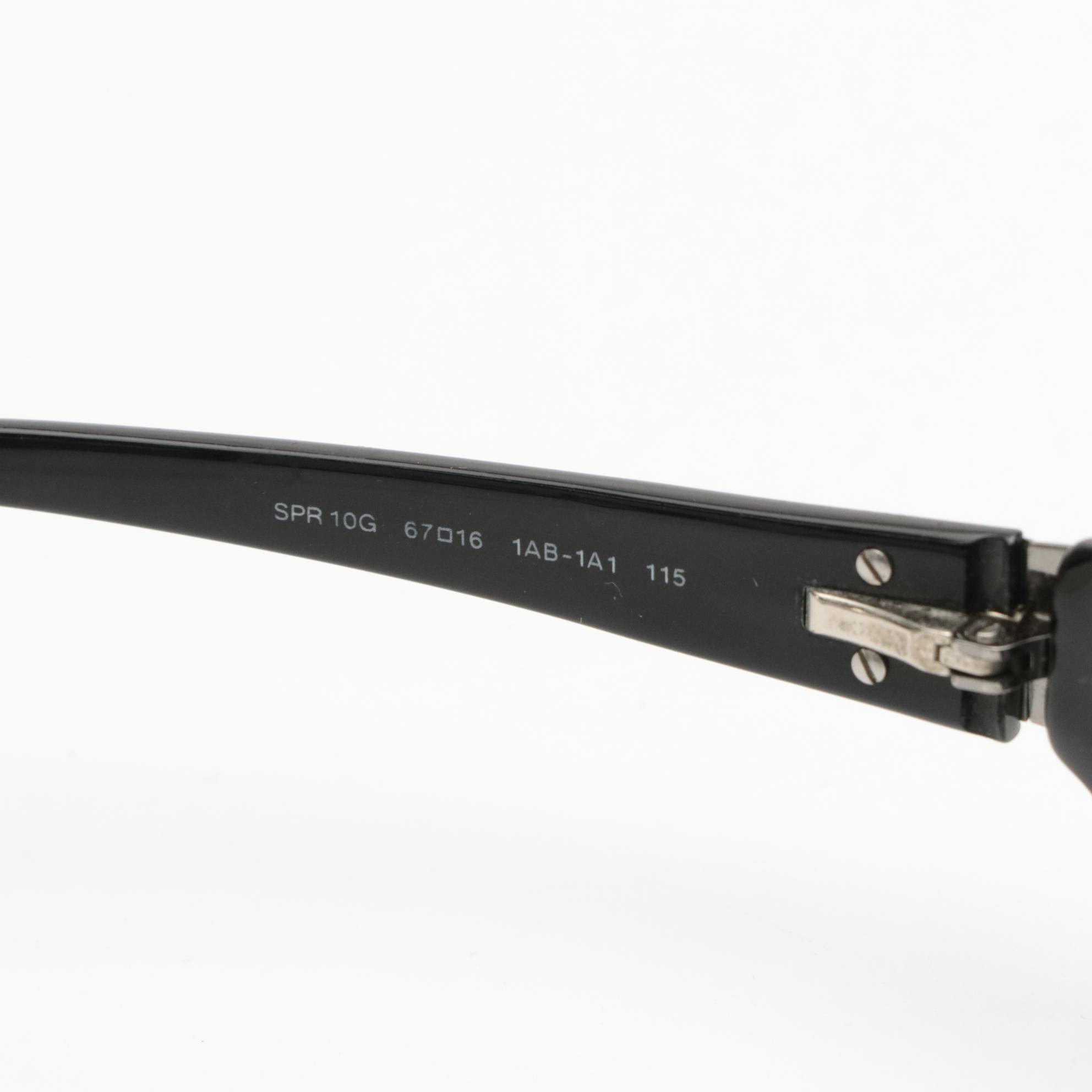 Prada SPR10G Wrap Sunglasses with Case