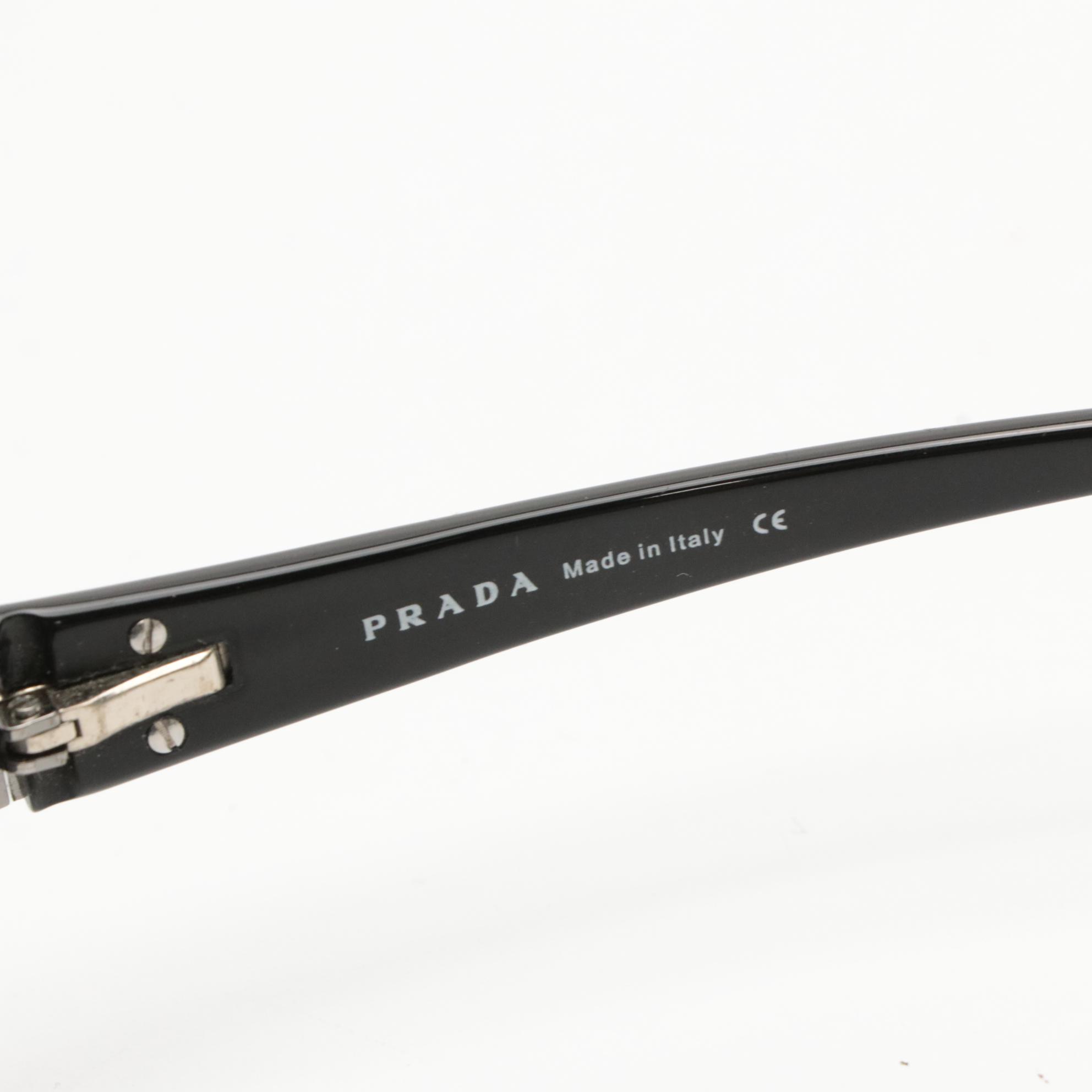 Prada SPR10G Wrap Sunglasses with Case