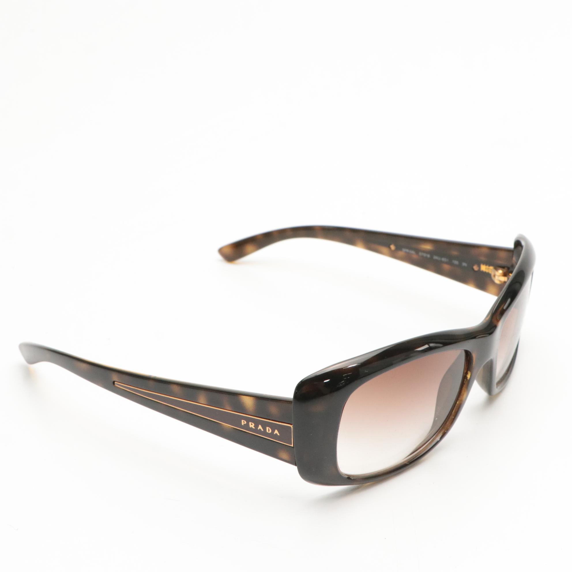 Prada SPR04L Prescription Rectangular Sunglasses with Case