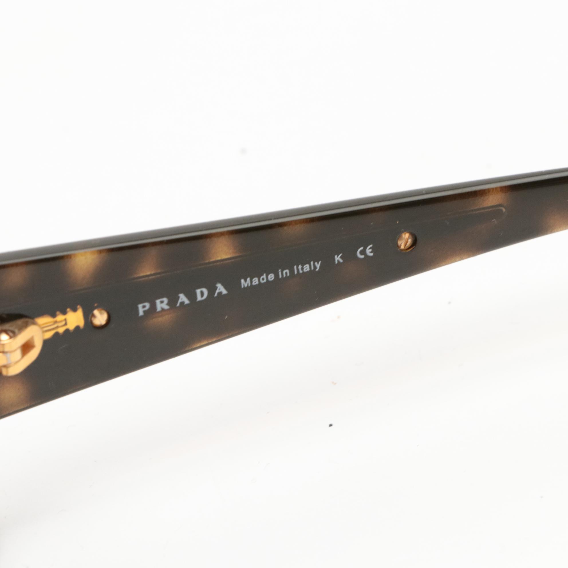 Prada SPR04L Prescription Rectangular Sunglasses with Case