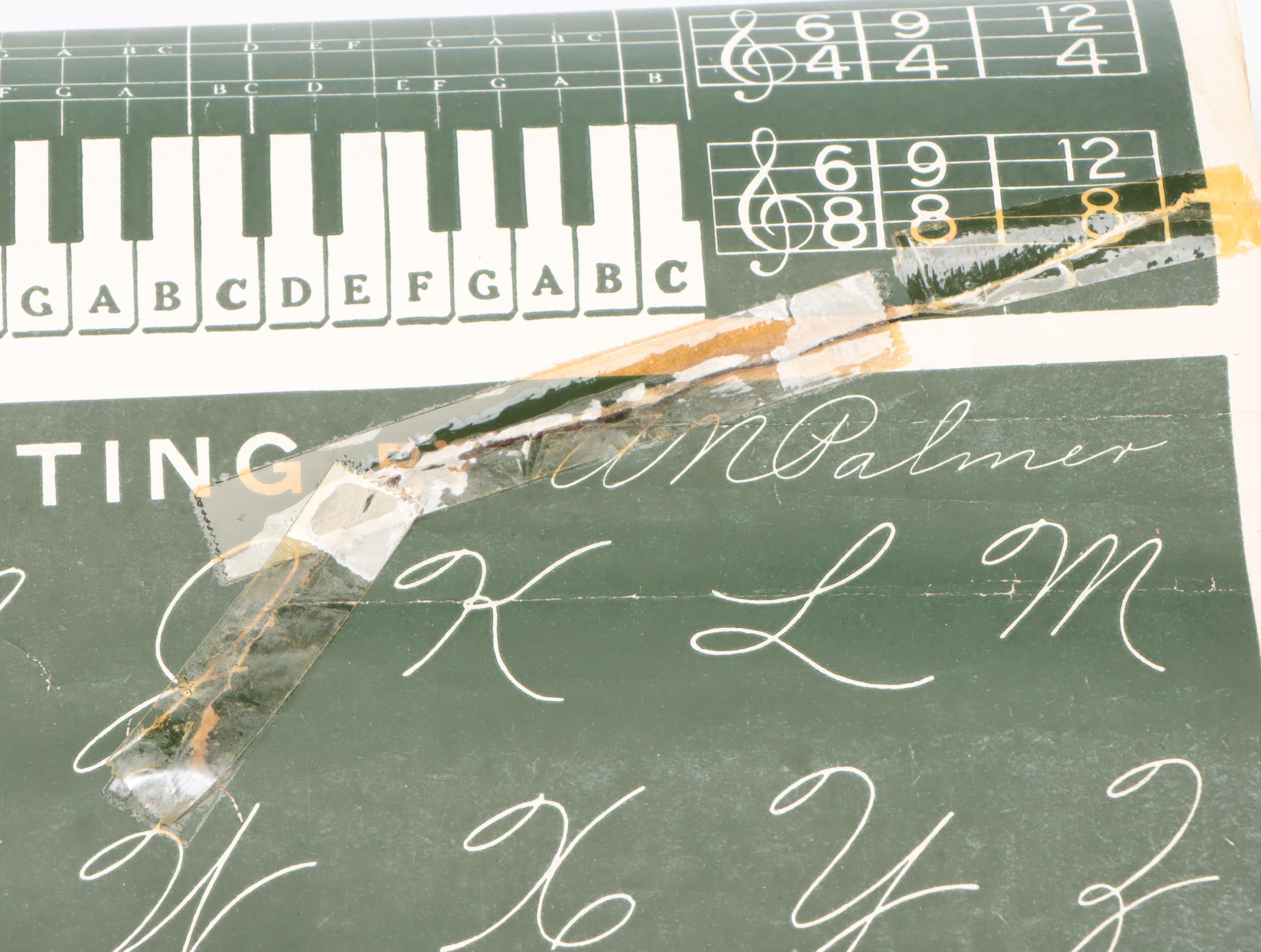 Bryant & Stratton Sheet Music and Alphabet Poster