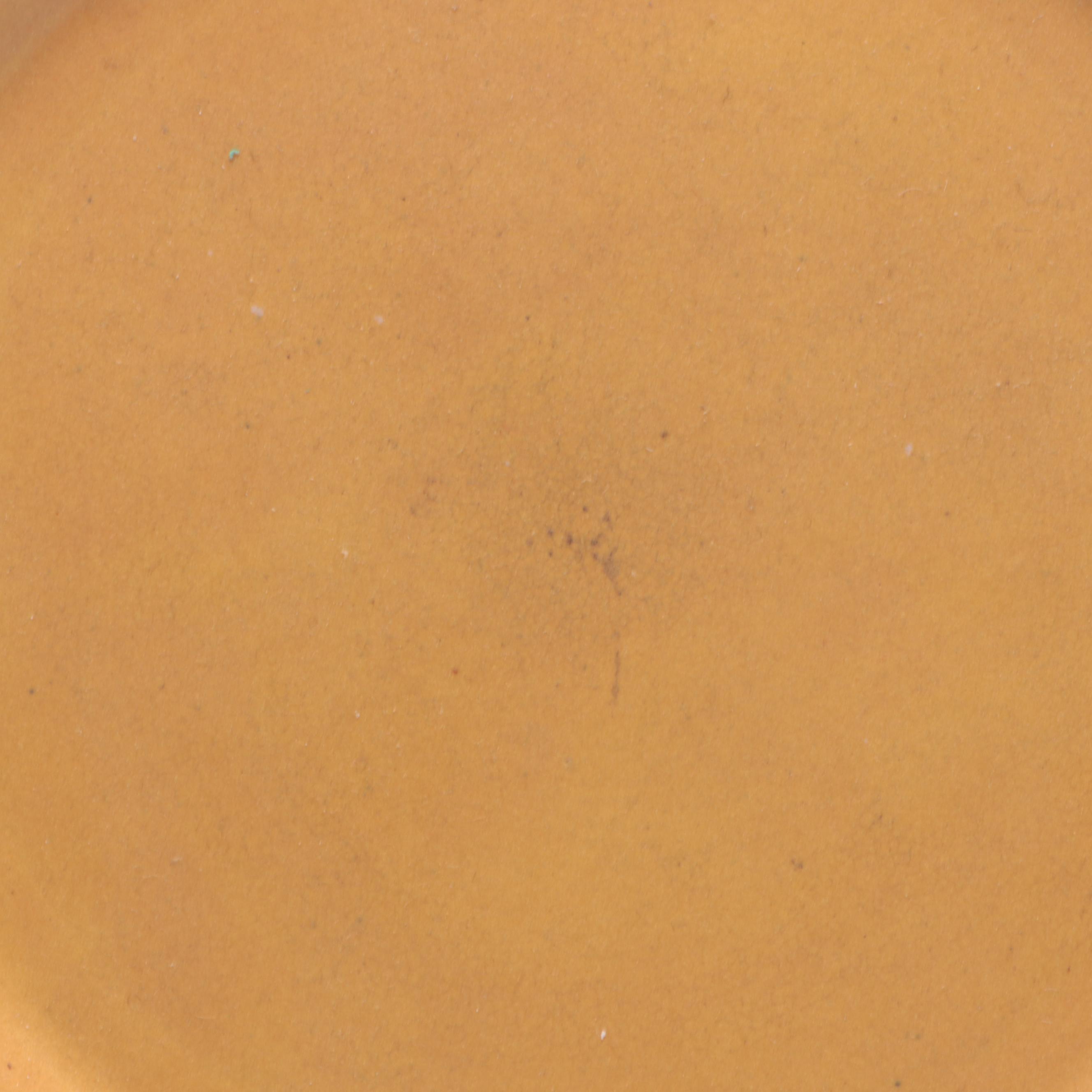 Saturday Evening Girls Lotus Rimmed Ocher Plate, 1919