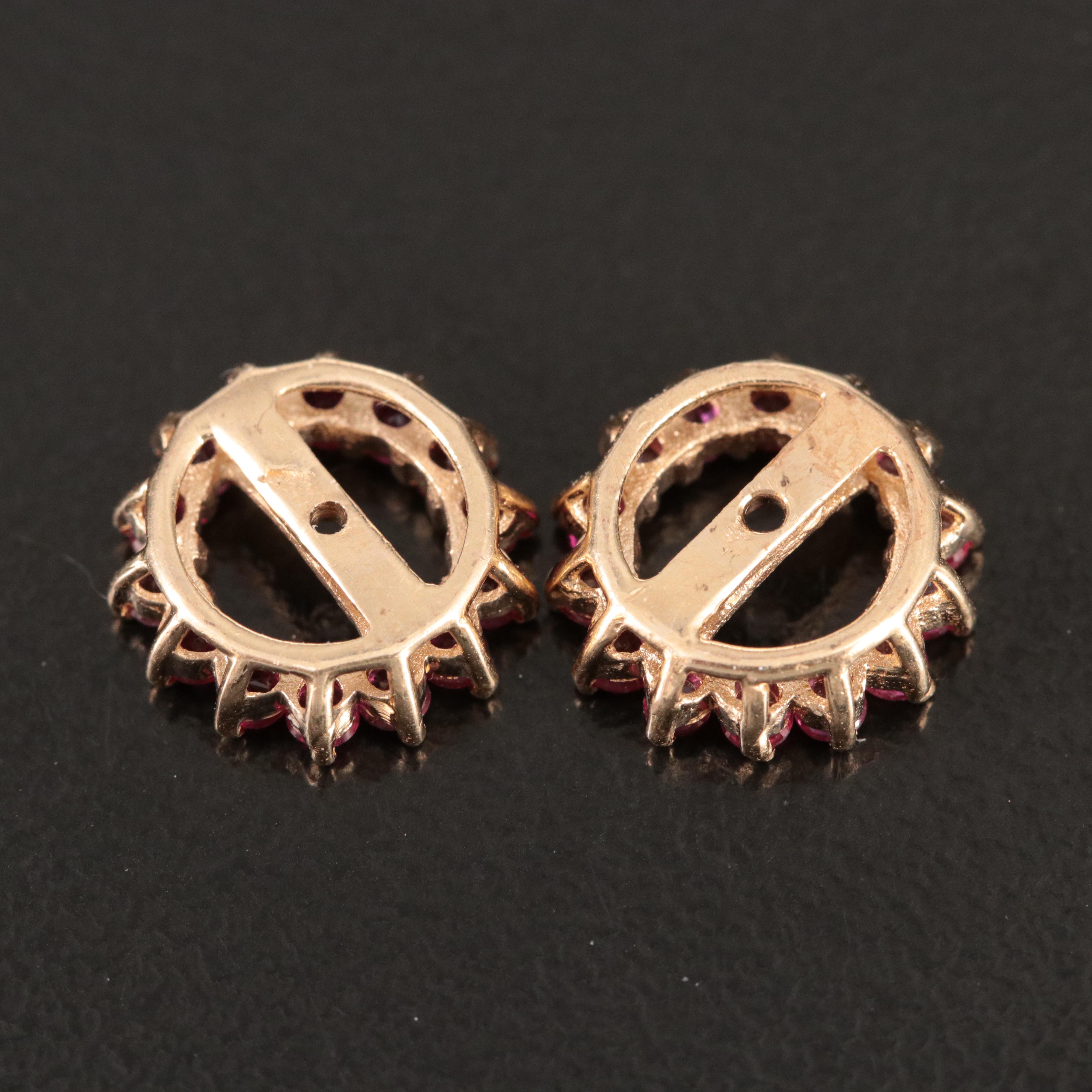 14K Ruby Earring Jackets
