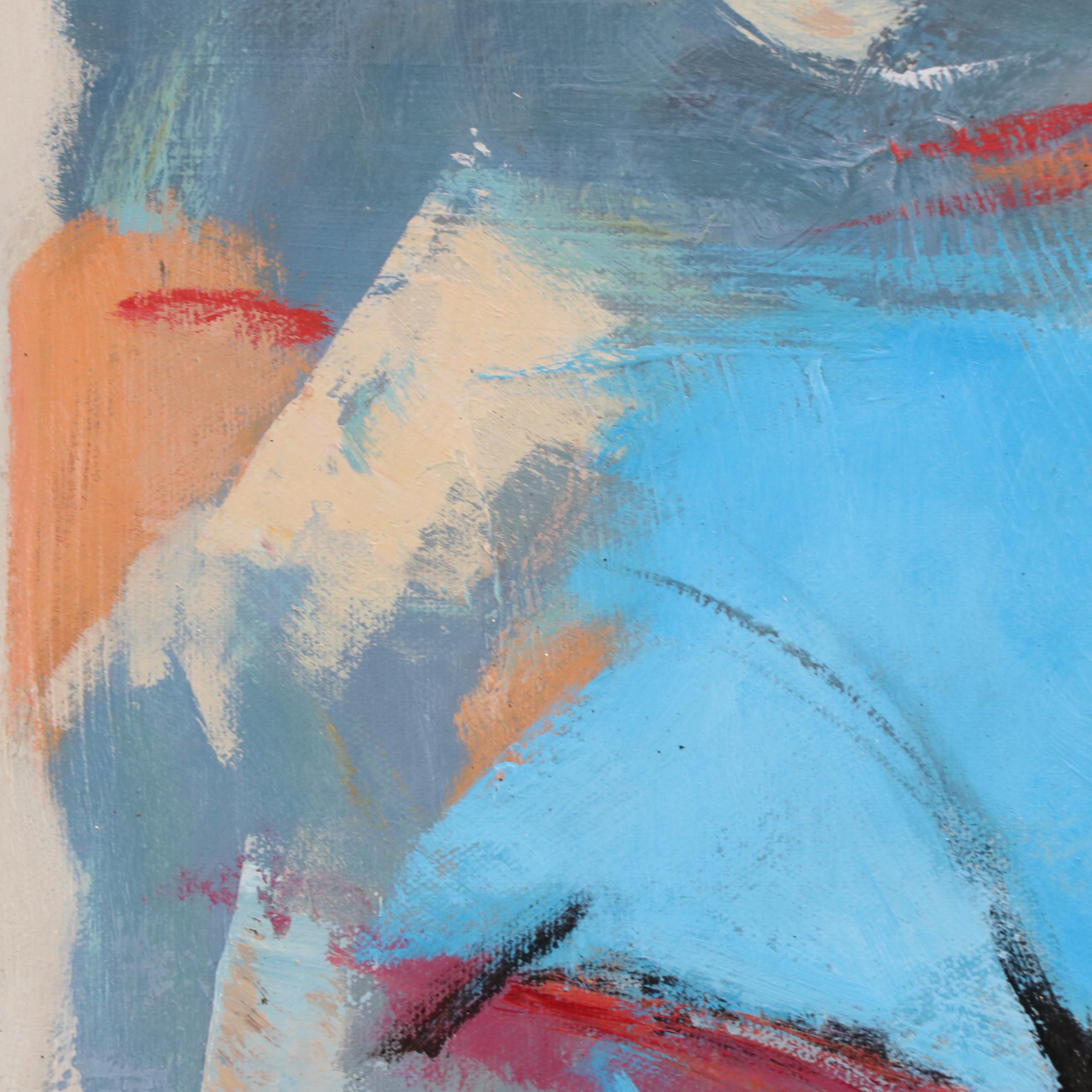 Bing Abstract Expressionistic Style Oil Painting, 21st Century