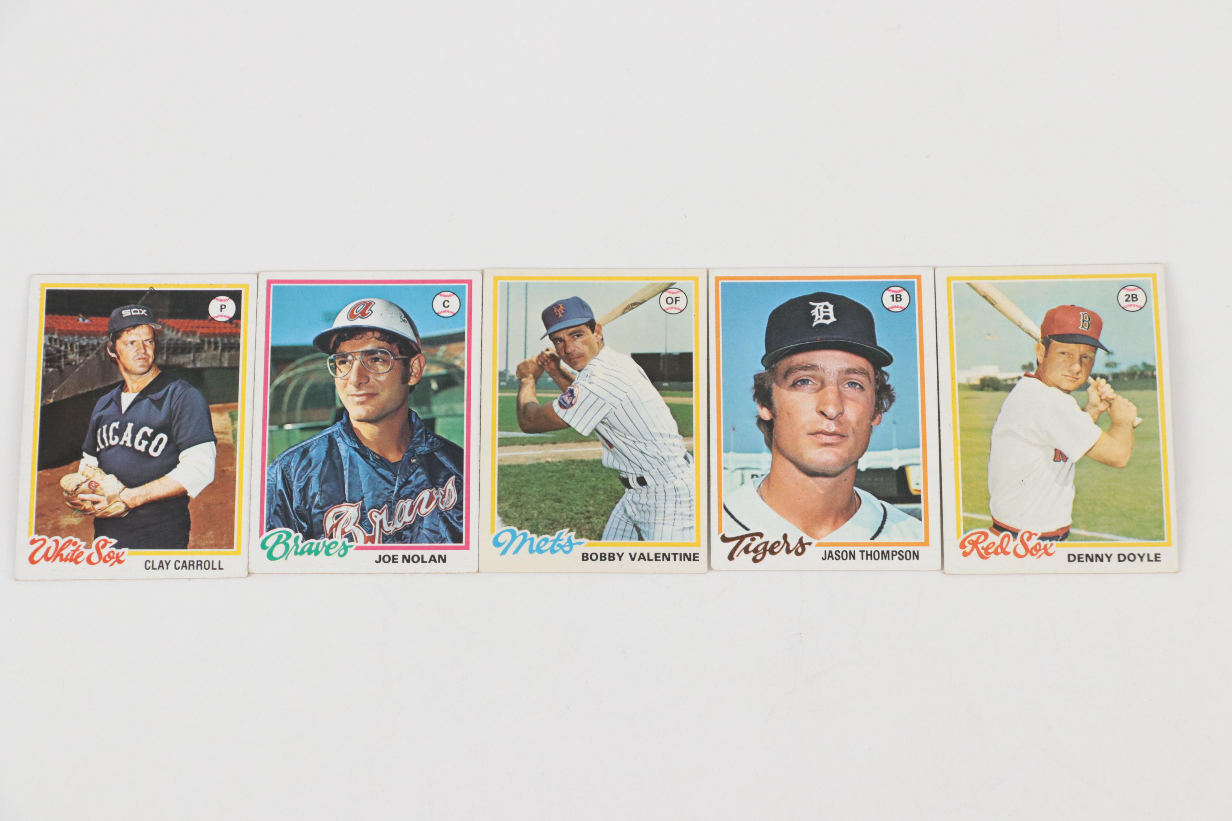 1978 Topps Baseball Cards Featuring Eddie Murray Rookie Graded PSA 3.5