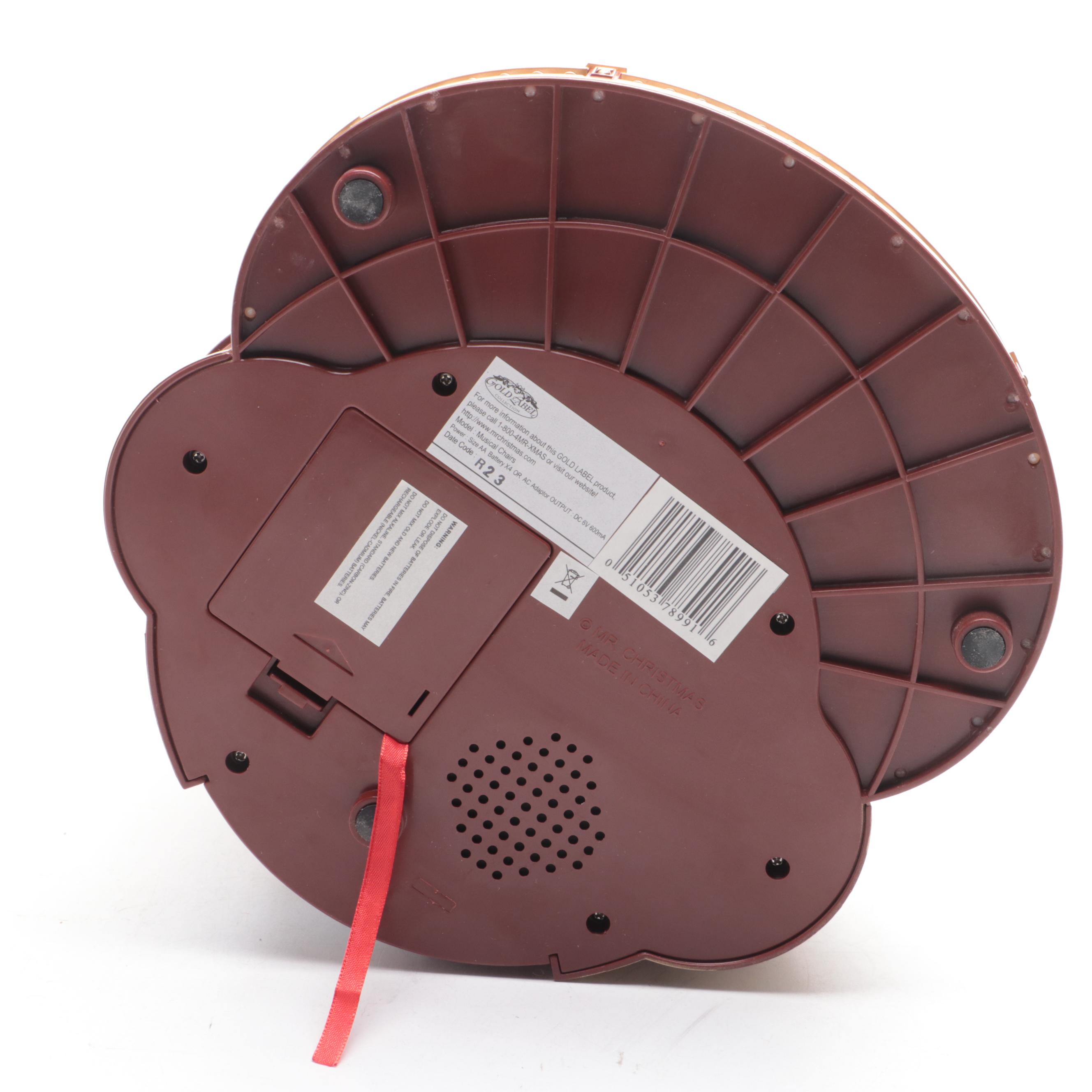 Mr. Christmas Gold Label Collection 75th Anniversary "Musical Chairs" Music Box