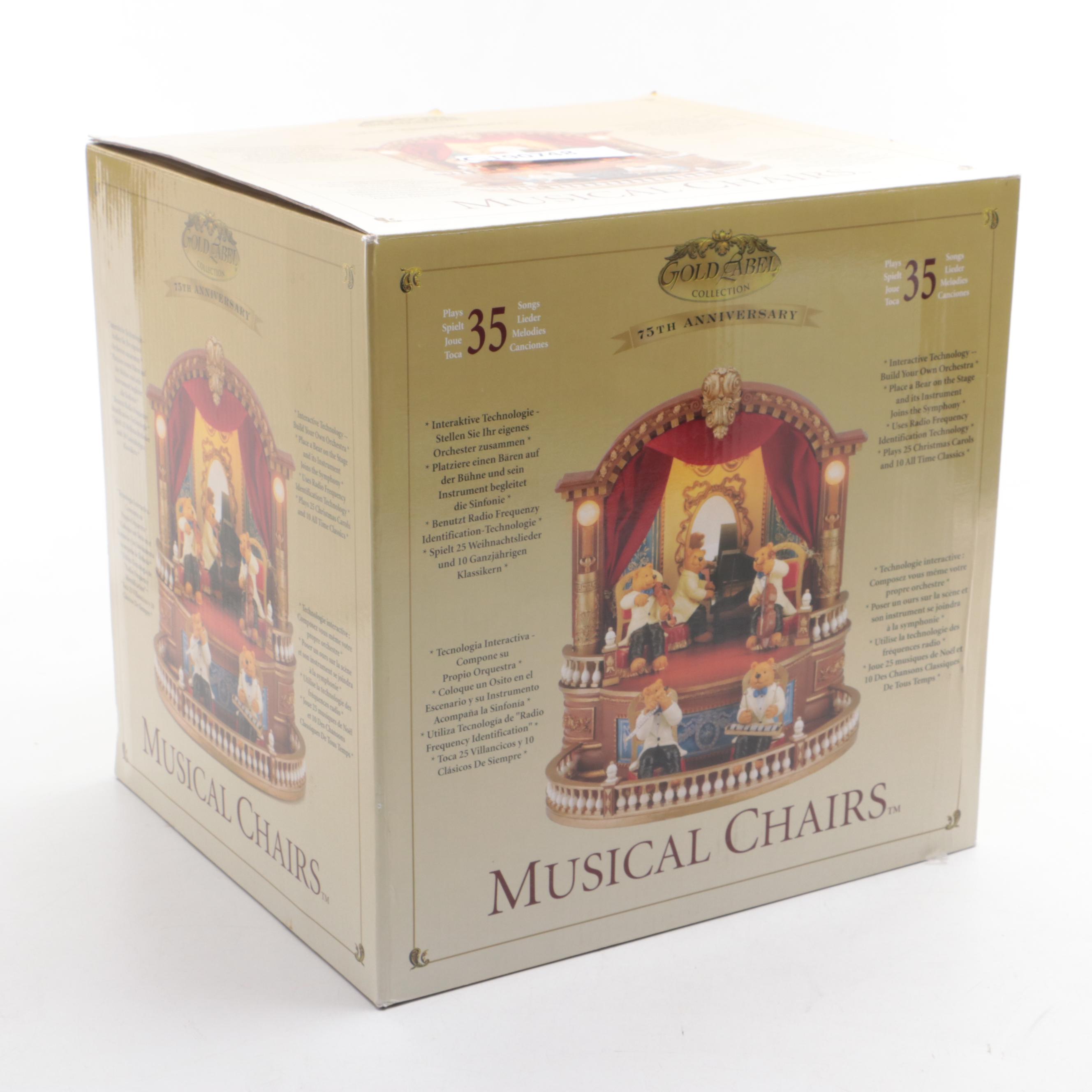 Mr. Christmas Gold Label Collection 75th Anniversary "Musical Chairs" Music Box