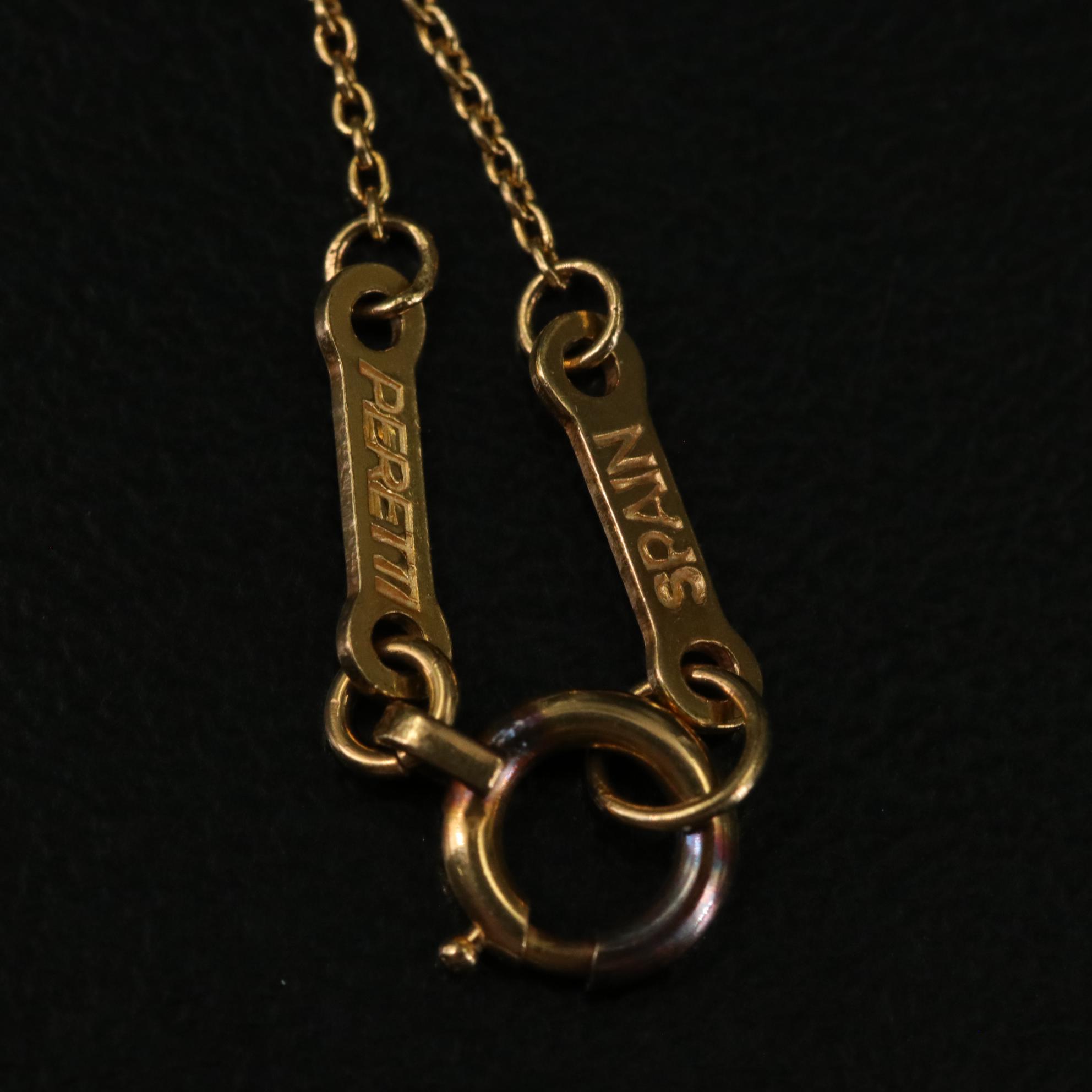 Elsa Peretti for Tiffany & Co. 18K Cursive Letter "Y" Pendant Necklace