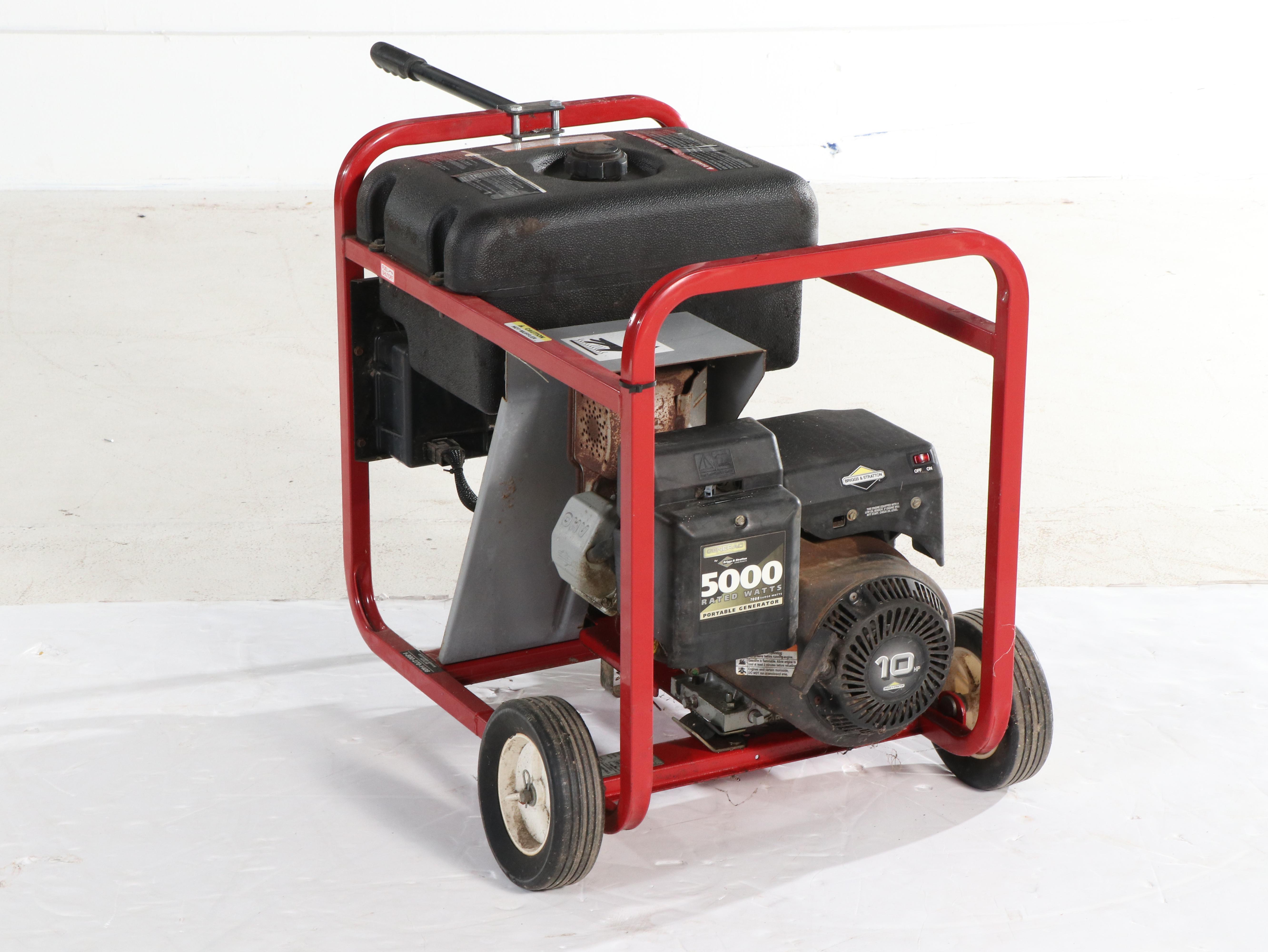 Generac 5000 Portable Gas Powered Generator