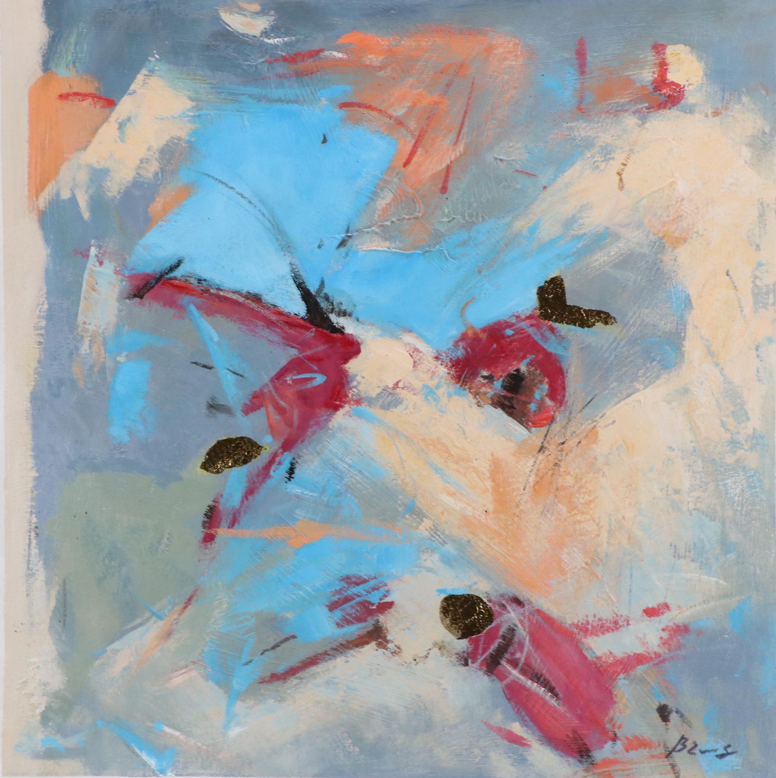 Bing Abstract Expressionistic Style Oil Painting, 21st Century