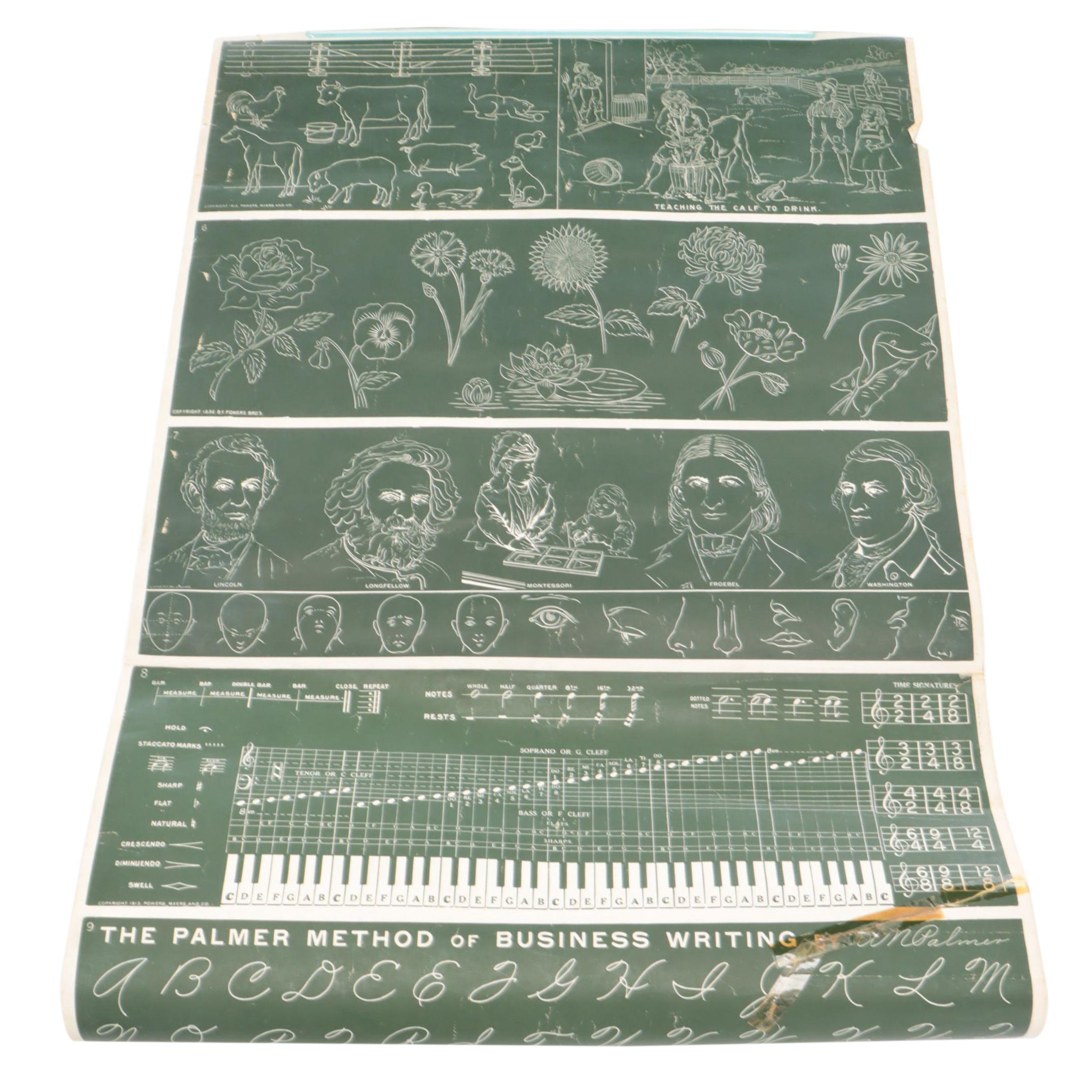 Bryant & Stratton Sheet Music and Alphabet Poster