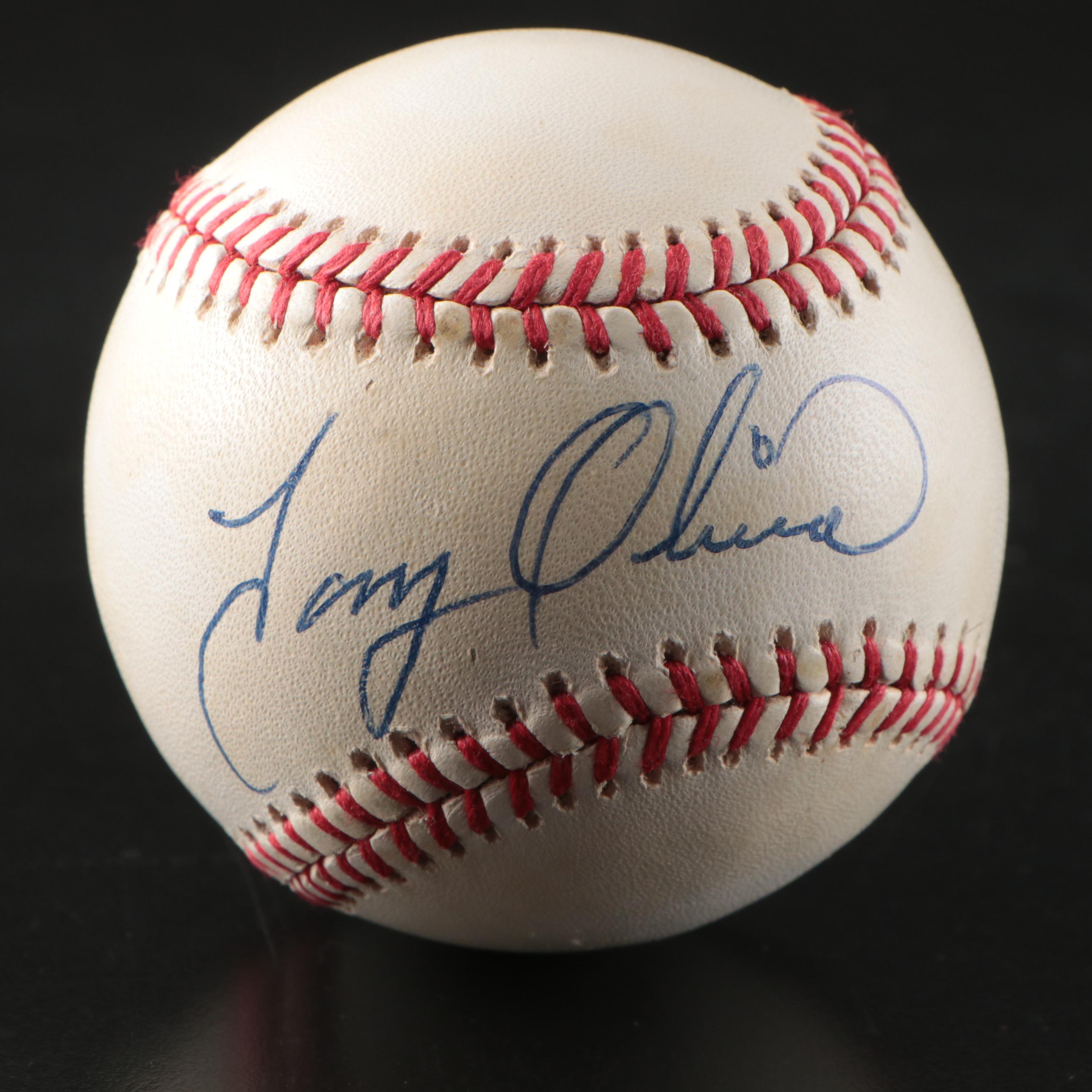 Tony Oliva and Rod Carew Signed Rawlings Official Baseballs with Displays