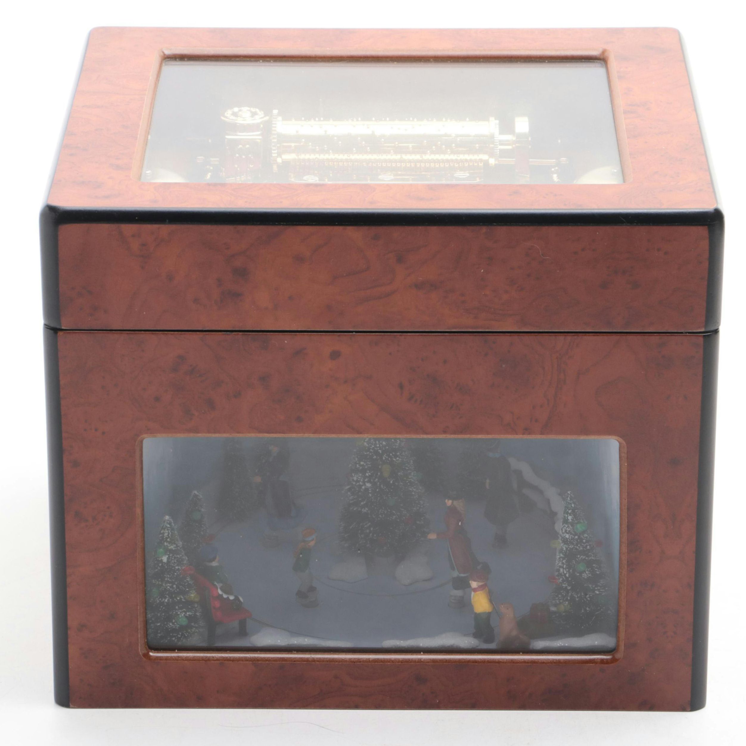 Mr. Christmas "Grand Animated Concertina" Original Classics Wood Music Box